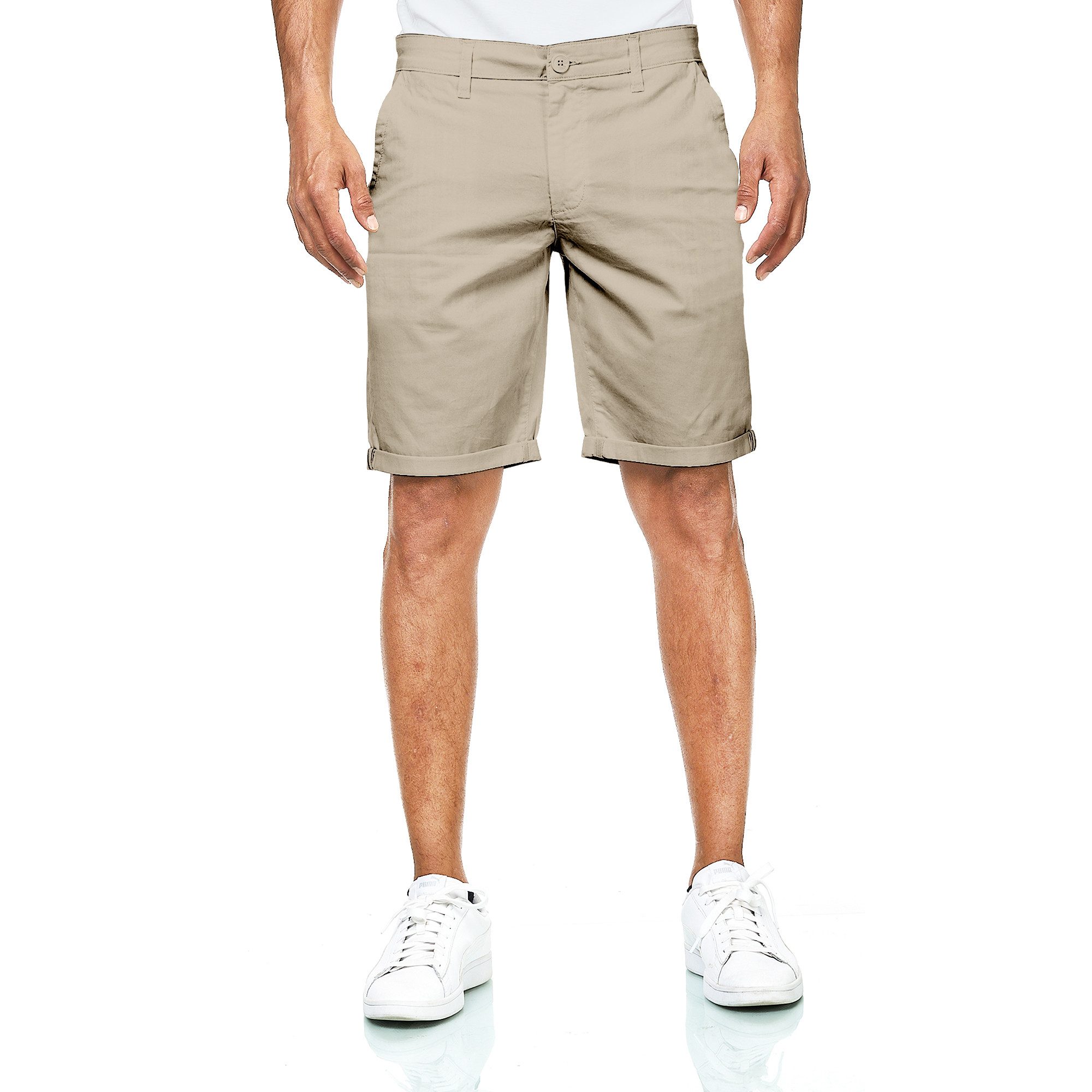 S&S Chinoshorts Herren Shorts Hosen Kurze Bermuda Baumwolle Shorts (1-tlg., Herren Chino Hosen) Herren Bermuda Chino Short mit Taschen
