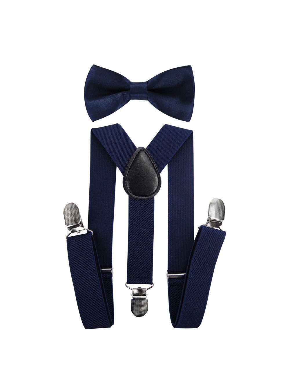 axy Hosenträger Kinder Jungen Hosenträger mit Fliege Set (2-St., 2er Set) für Kinder 1-6 Jahre alt, verstellbar und elastisch