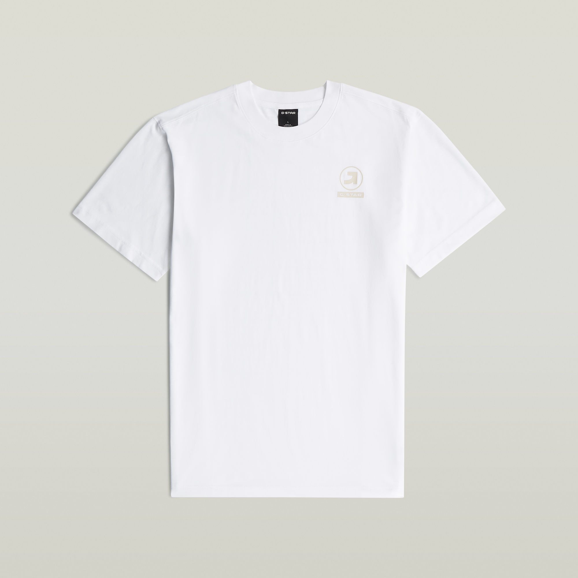 G-STAR T-Shirt Logo r tee in Baumwollqualität, Regular Fit