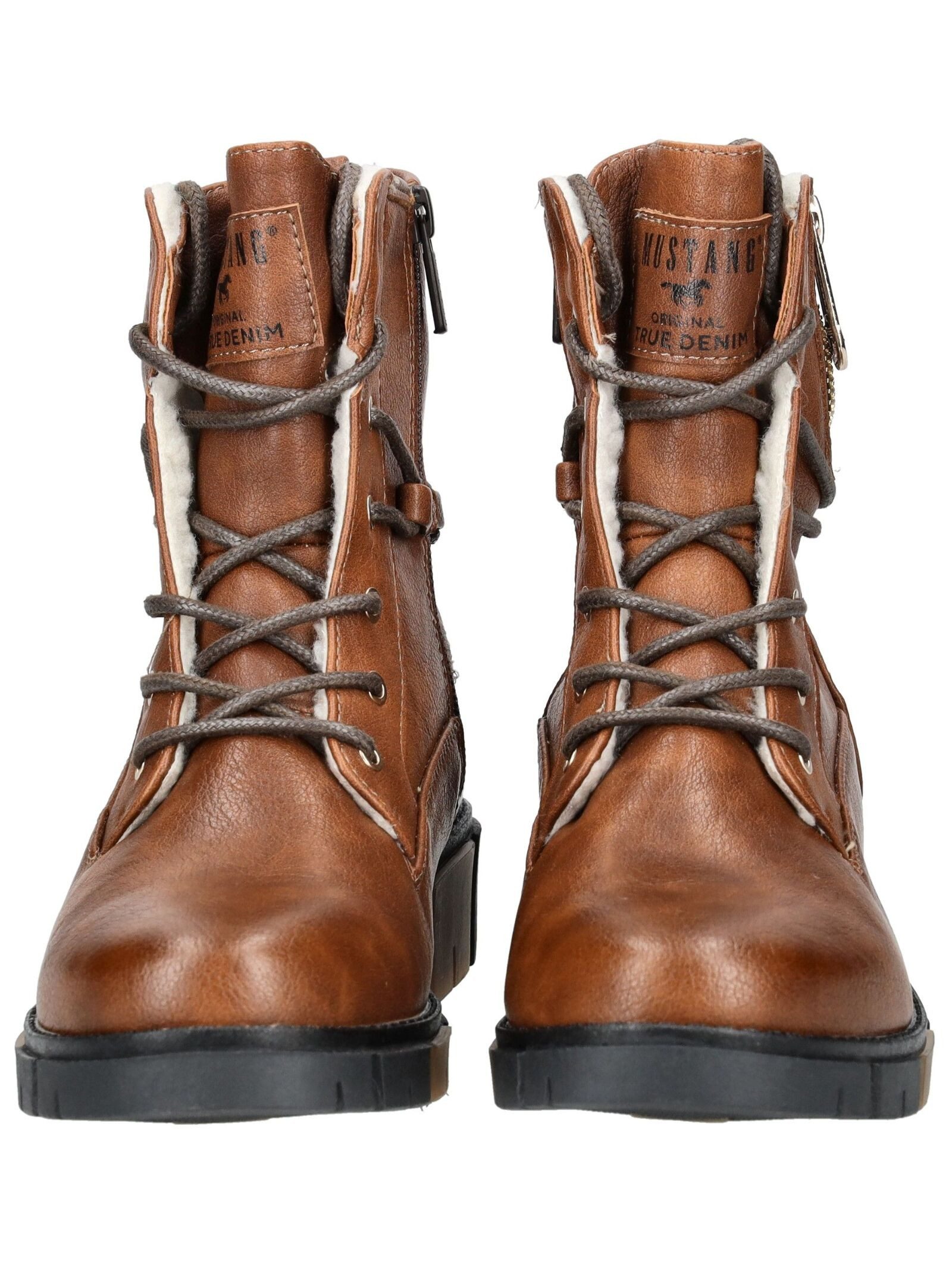 Mustang Shoes Mustang Shoes Stiefelette Lederimitat/Textil Schnürstiefelette
