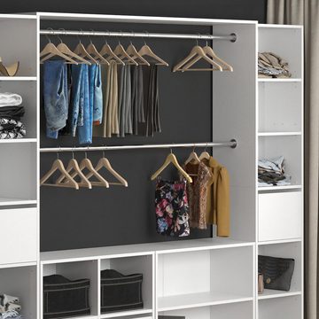 Vicco Garderobe Kleiderschrank offen begehbar GUEST XXL Weiß (kein Set)