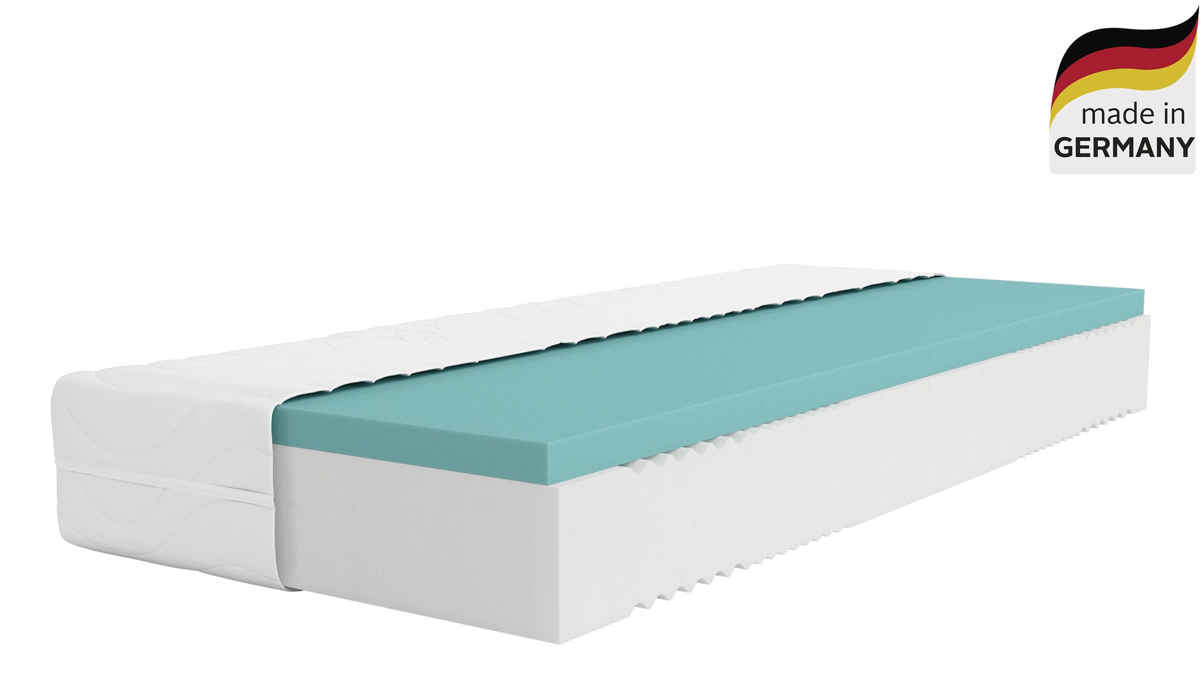 Komfortschaummatratze Lasse, in 22 cm und 28 cm Höhe, Matratze 90x200 cm, 140x200 cm, Älgdröm, in H2-H4, 90x200 cm (H4, 22cm) Stiftung Warentest "GUT (2,3)" getestet