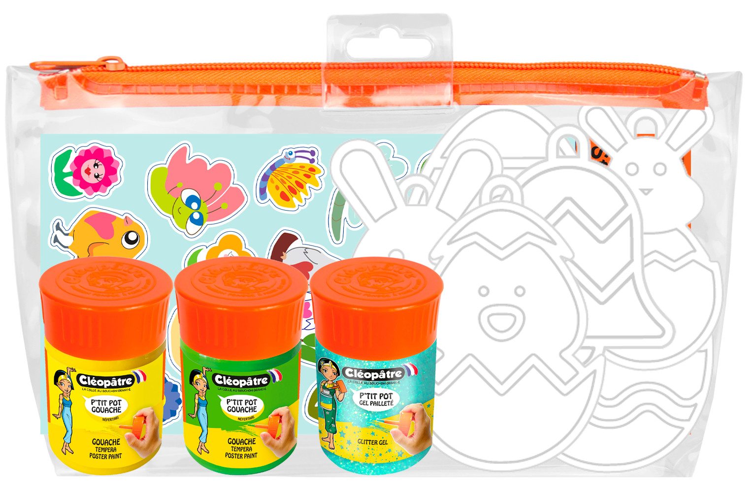 Cléopâtre Kreativset Bastelmal-Set 'Ostern', (11-tlg), 11 Teile