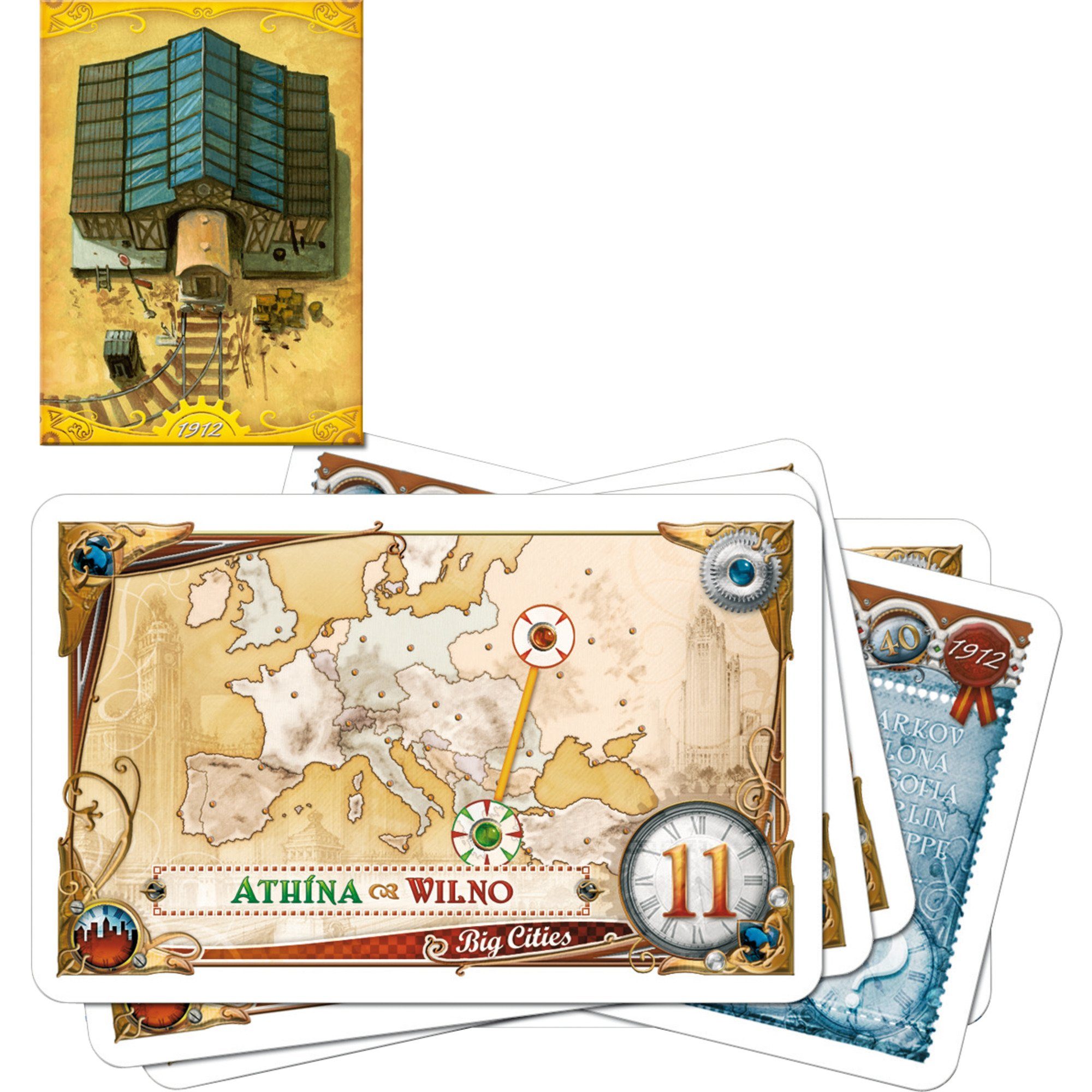 Asmodee Spiel Asmodee Zug um Zug Europa 1912, Brettspiel