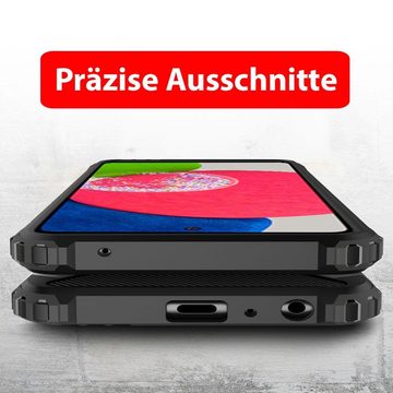 FITSU Handyhülle Outdoor Hülle für Samsung Galaxy A52s 5G Schwarz, Robuste Handyhülle Outdoor Case stabile Schutzhülle mit Eckenschutz