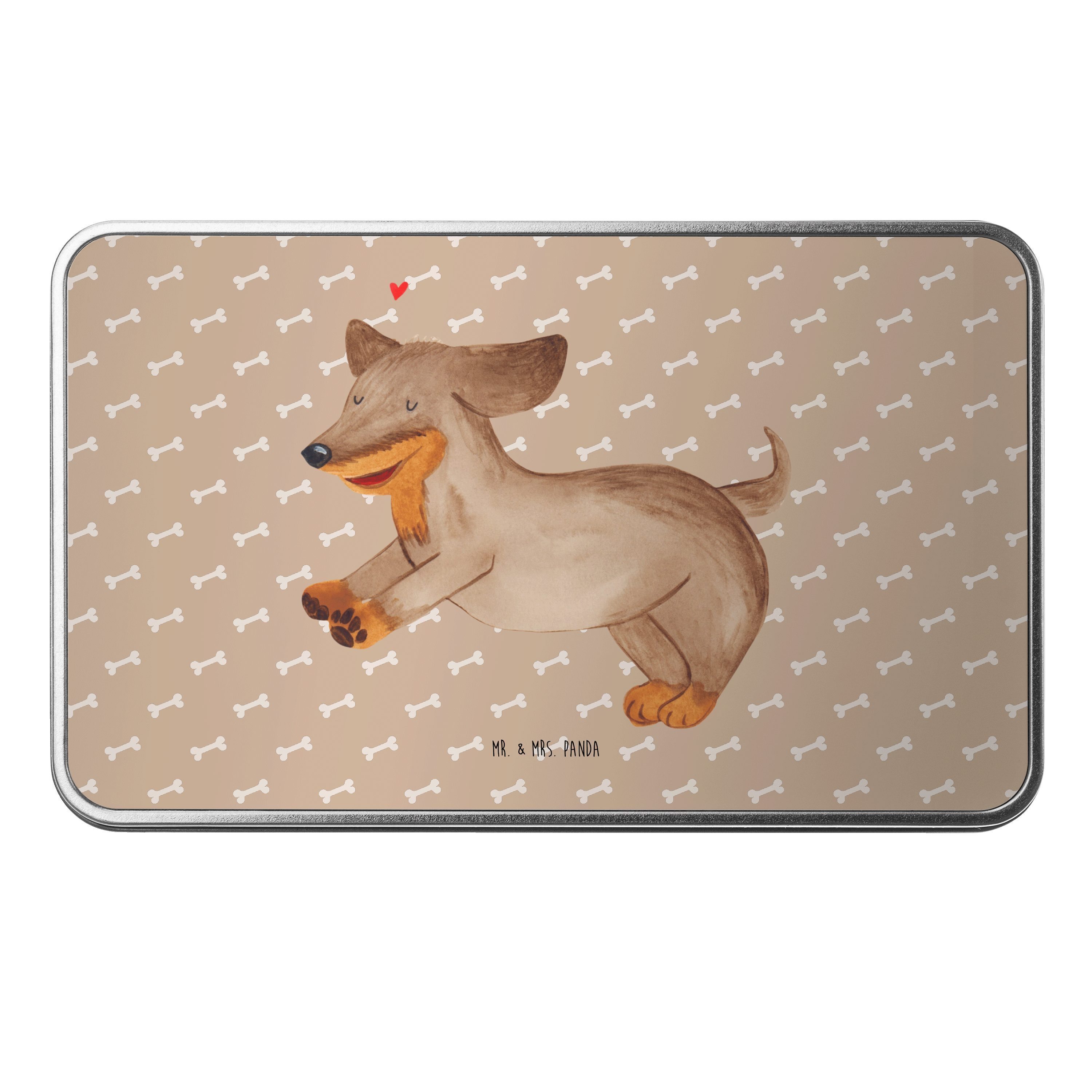 Mr. & Mrs. Panda Dose Hund Dackel, Dose, Hundeglück, Süß, Dachshund, Erinnerungsbox, Gesche (Packung), Happy Dog Küchenbehälter Hundeliebe