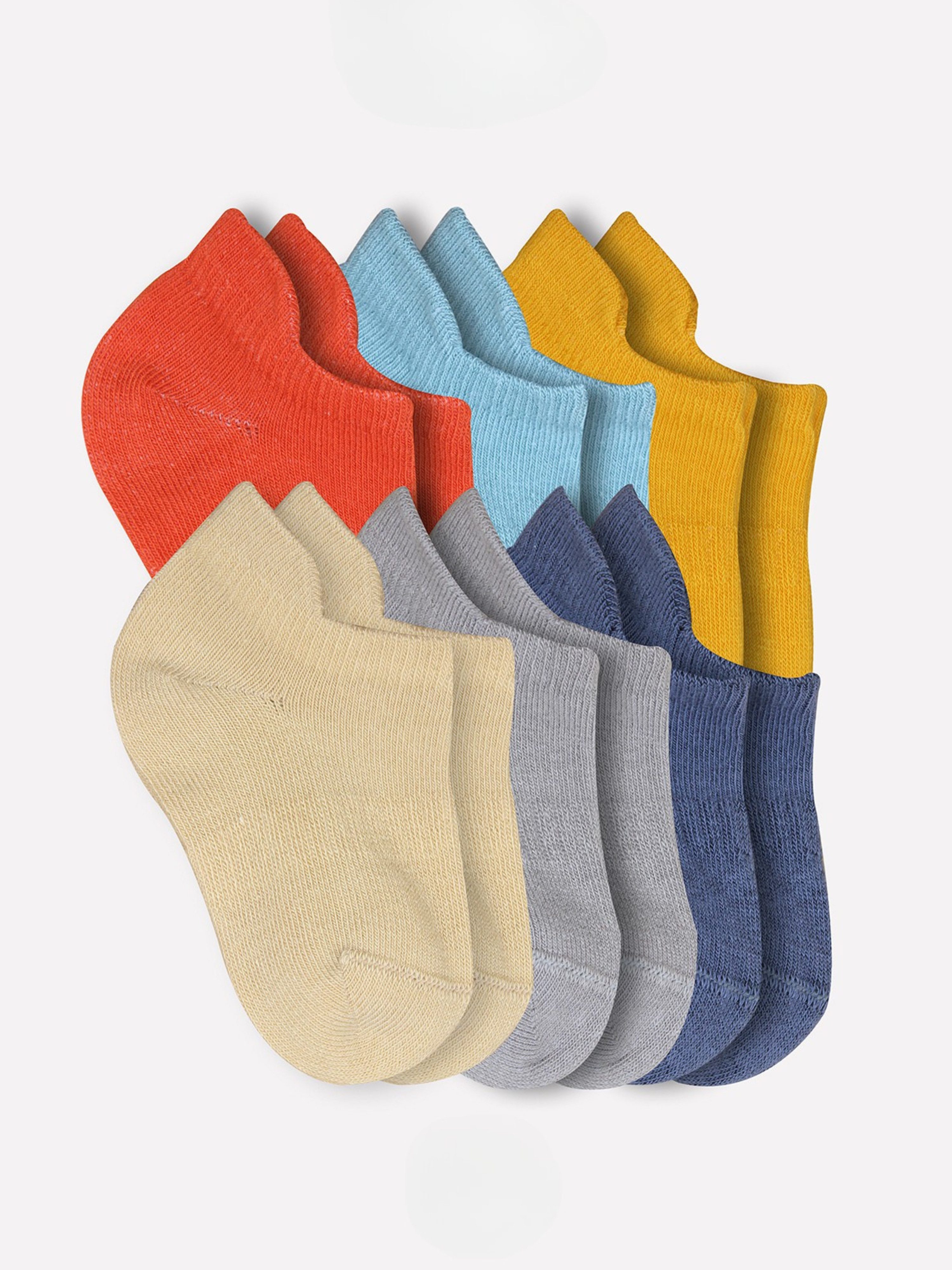 bistyle Sneakersocken (6er Pack) Sneakersocken Babys Jungen Mädchen Babysocken Kurzsocken (Set, 6-Paar, 6er-Pack) Bio-Baumwolle GOTS zertifiziert 0-6 Monate bis – Bild 4 von 4