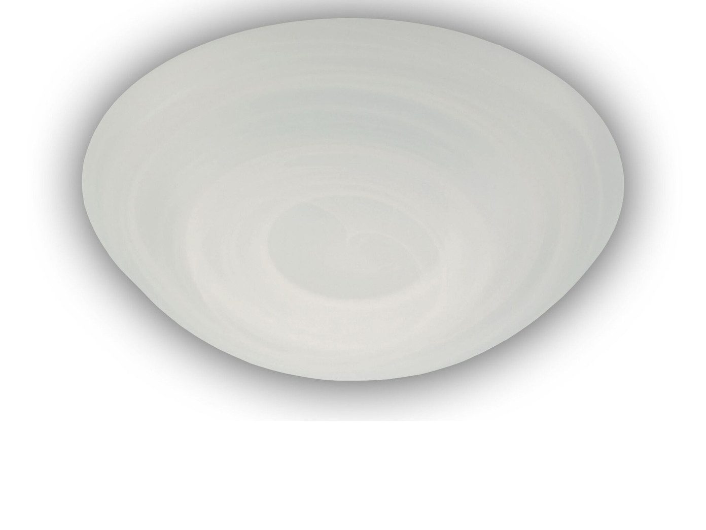 niermann LED Deckenleuchte rund, Schirm Alabaster-Glas, Ø 20cm, dimmbar, LED wechselbar, Warmweiß, flache Deckenlampe minimalistisch, Ankleidezimmer Decke & E14 LED