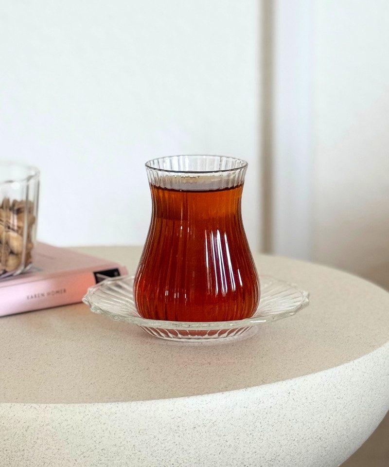 Teeglas Merida Teegläser mit Untersetzer - Cay Seti