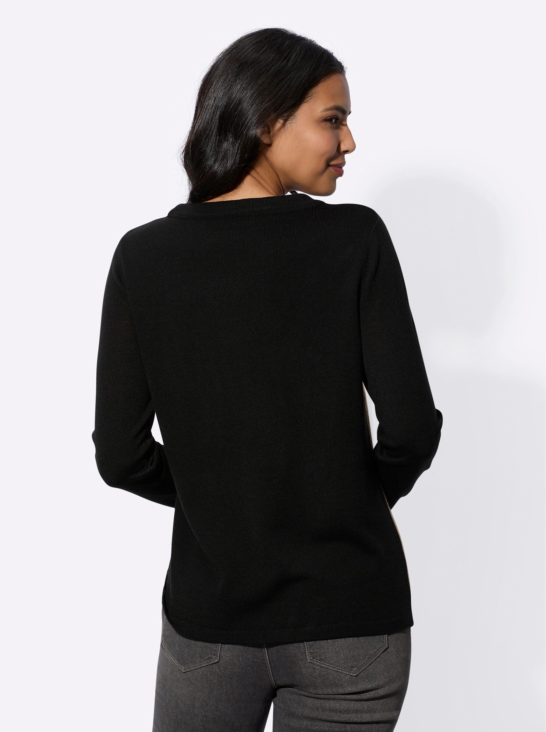 Sieh an! Strickpullover Langarm-Pullover günstig online kaufen