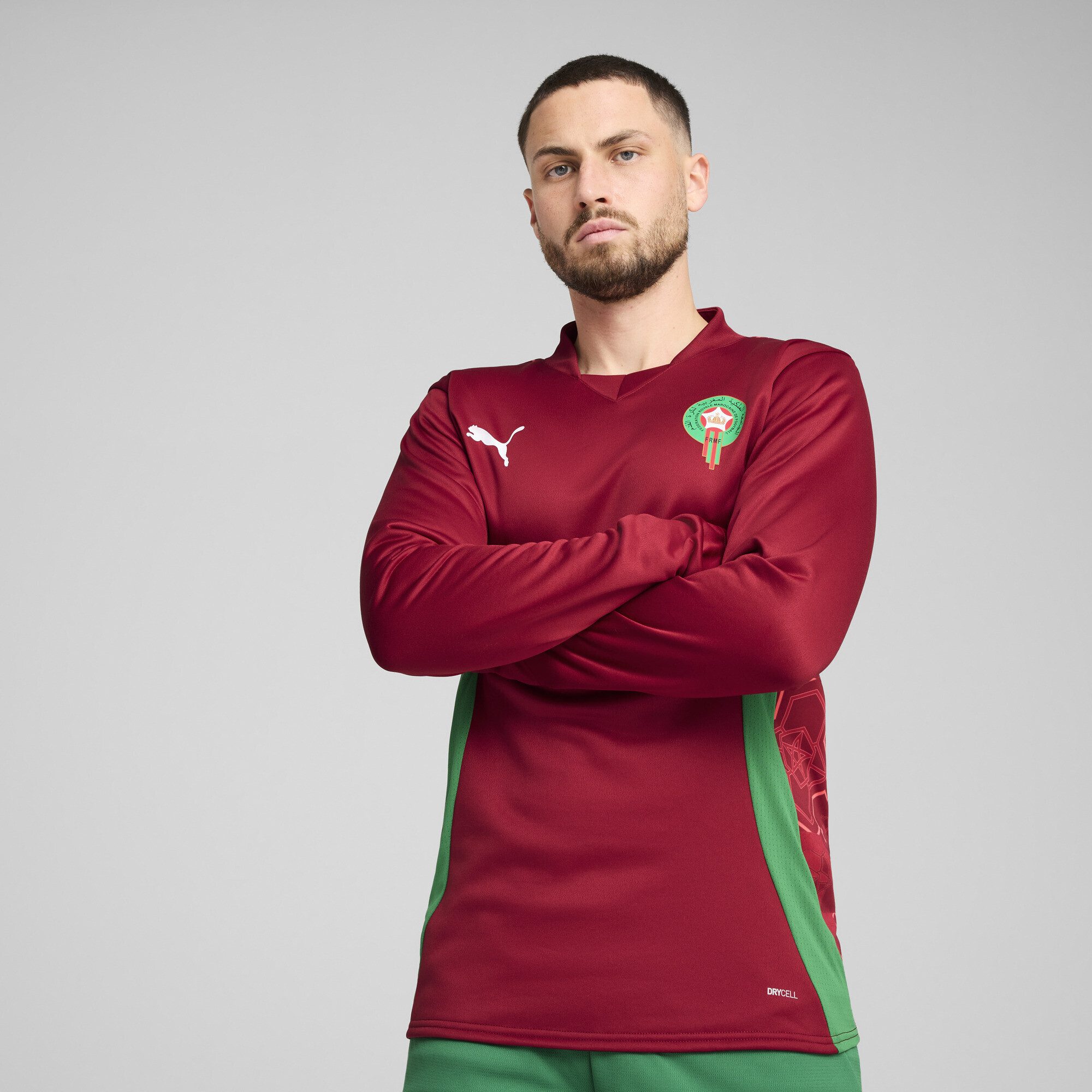 PUMA Sweatshirt Marokko Aufwärm-Langarmshirt Herren günstig online kaufen