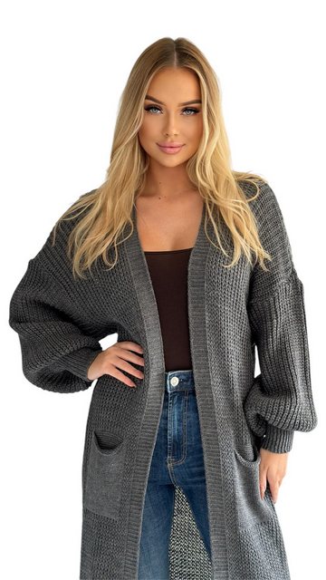 Mississhop Longstrickjacke Cardigan Longstrickjacke extra lange Strickjacke günstig online kaufen