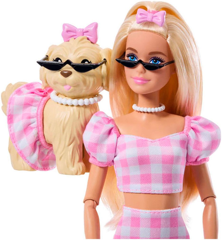 Barbie Anziehpuppe im Zwillingslook mit Schleife günstig online kaufen