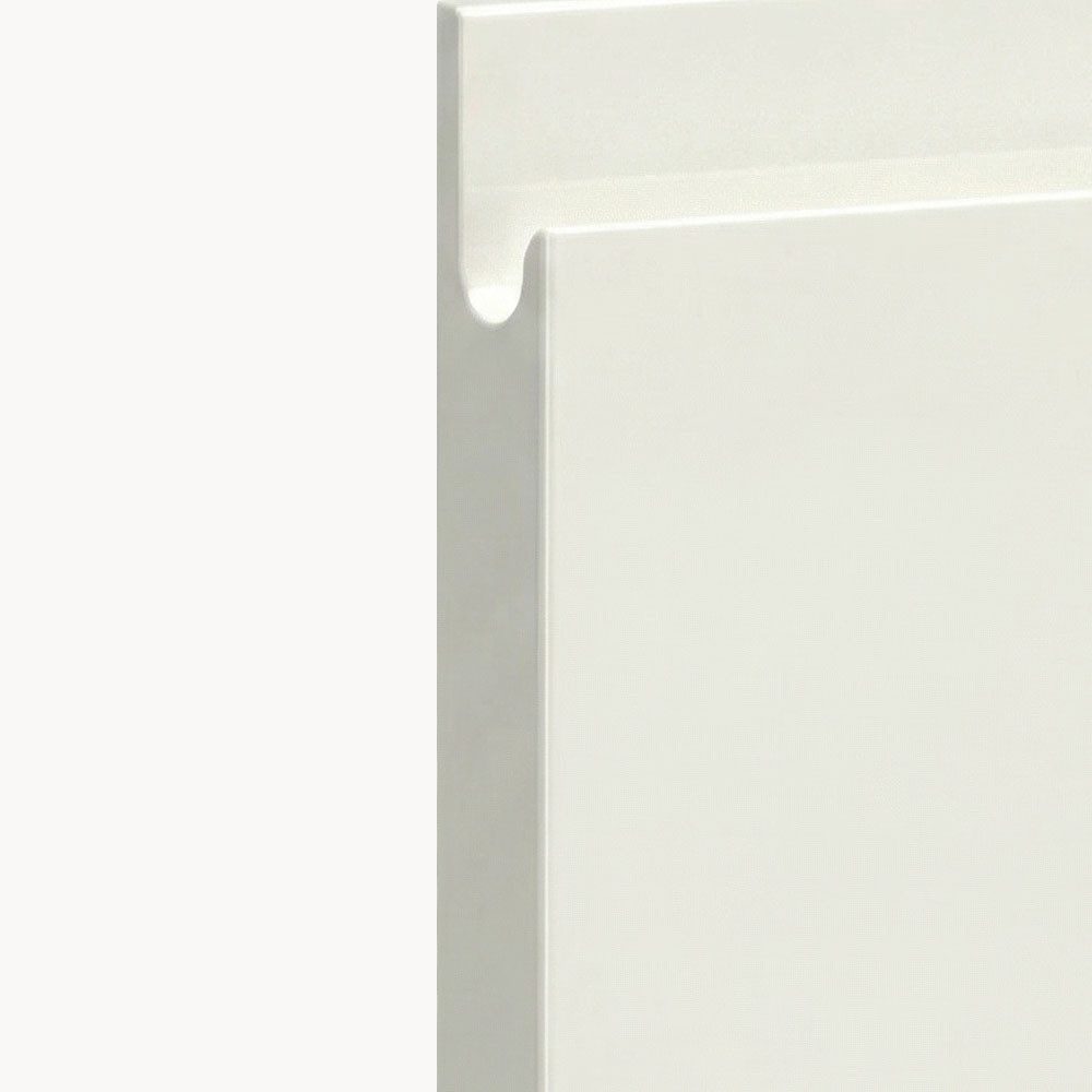 Feldmann-Wohnen Klapphängeschrank Florence (W4/20, 1-türig, 3 Einlegeböden, 1-St., puristische, grifflose Optik, lackierte Fronten, B/T/H 20x32,5x96cm) Weiß / RAL 1013 perlweiß HG Türanschlag rechts