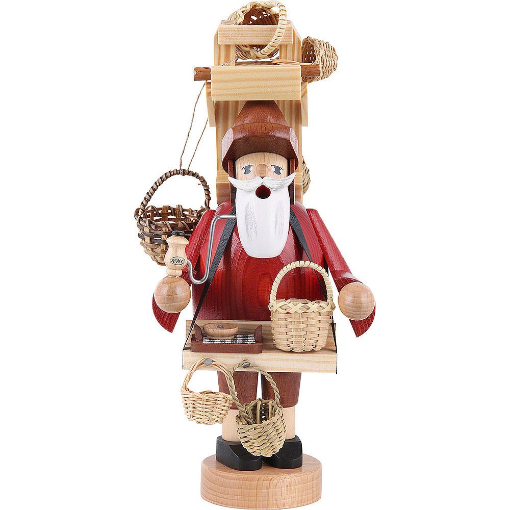 KWO Kunstgewerbe Werkstätten Räuchermännchen Korbhändler (23cm) Räuchermann von KWO