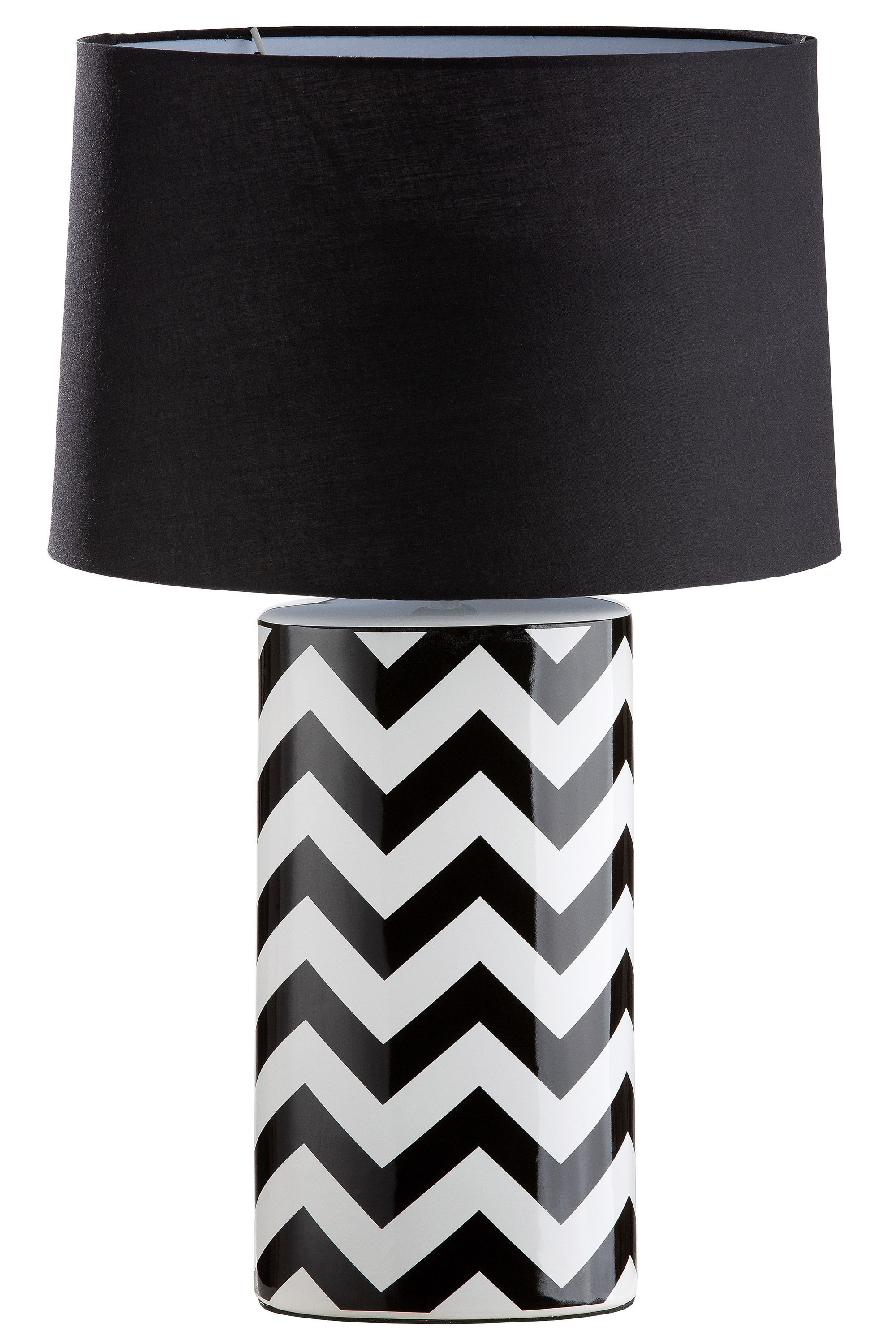 GILDE Tischleuchte GILDE Lampe Illusion - schwarz - H. 64,5cm x B. 42cm
