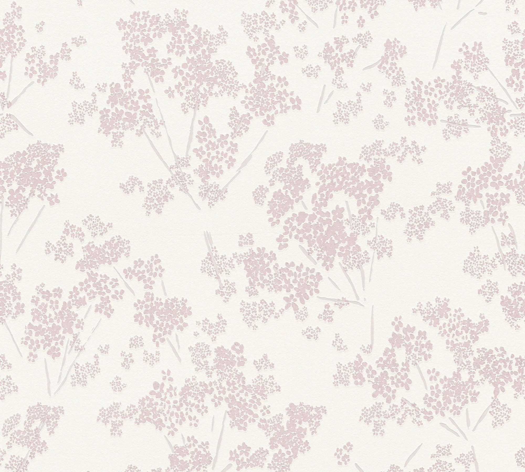 A.S. Création Vliestapete Casual Living Blümchen-Tapete Mustertapete Floral Blumen, strukturiert, matt, (1 St), Vliestapete Blumentapete für Schlafzimmer Küche Wohnzimmer Blümchen