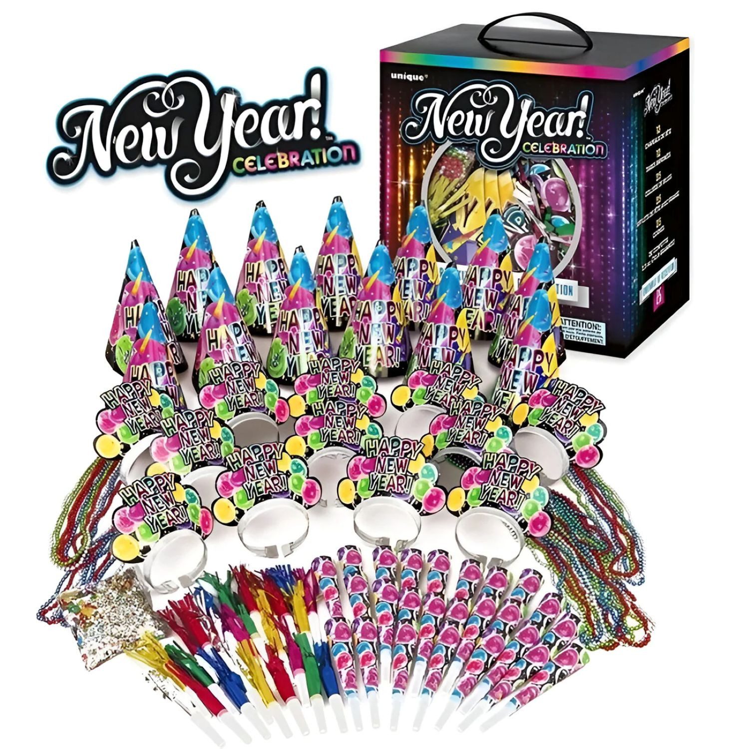 Unique Industries Inc. Hängedekoration Party Set 'Happy New Year!', für 25 Personen - 10