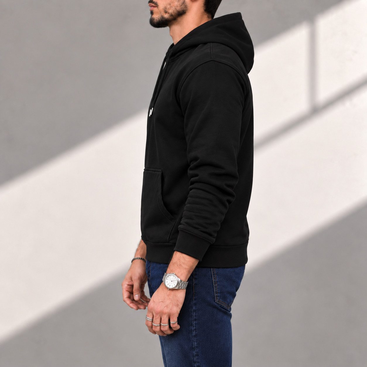 S&S Kapuzensweatshirt Hoodie Herren Kapuzenpullover Moderne Sweatshirt Baumwollmischung (Packung, 1-tlg) Fleece Pullover Hoody – Bild 2 von 5