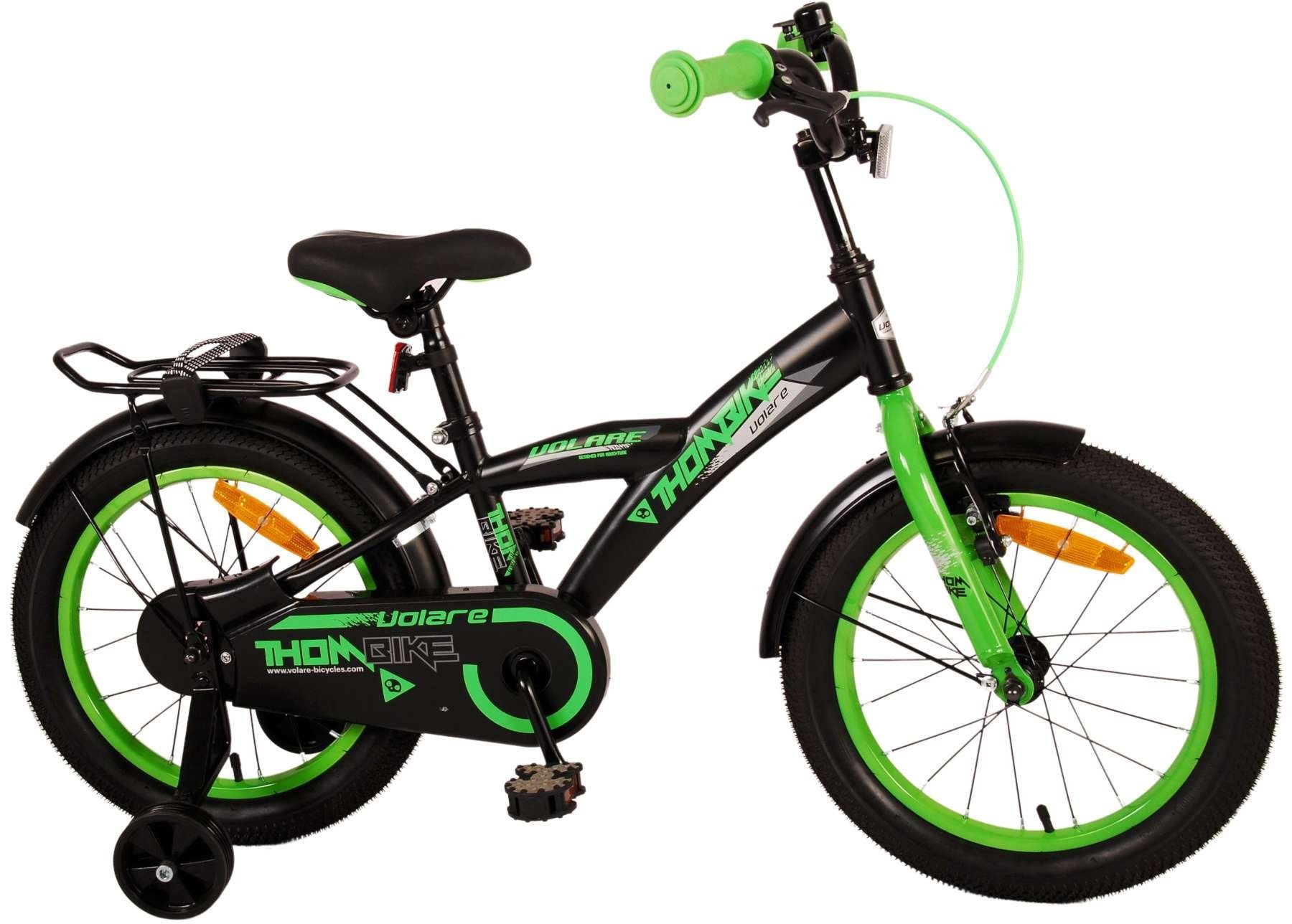 Zoll 16 1 Rutschfeste Rücktritt - Jungsfahrrad mit Jugend - Volare Sicherheitsgriffe), 16 Handbremse, Jugend Gang, (Kinder - Fahrrad Fahrrad TPFSports Zoll Thombike Kinder Kinderfahrrad - und Schwarz/Grün Fahrrad