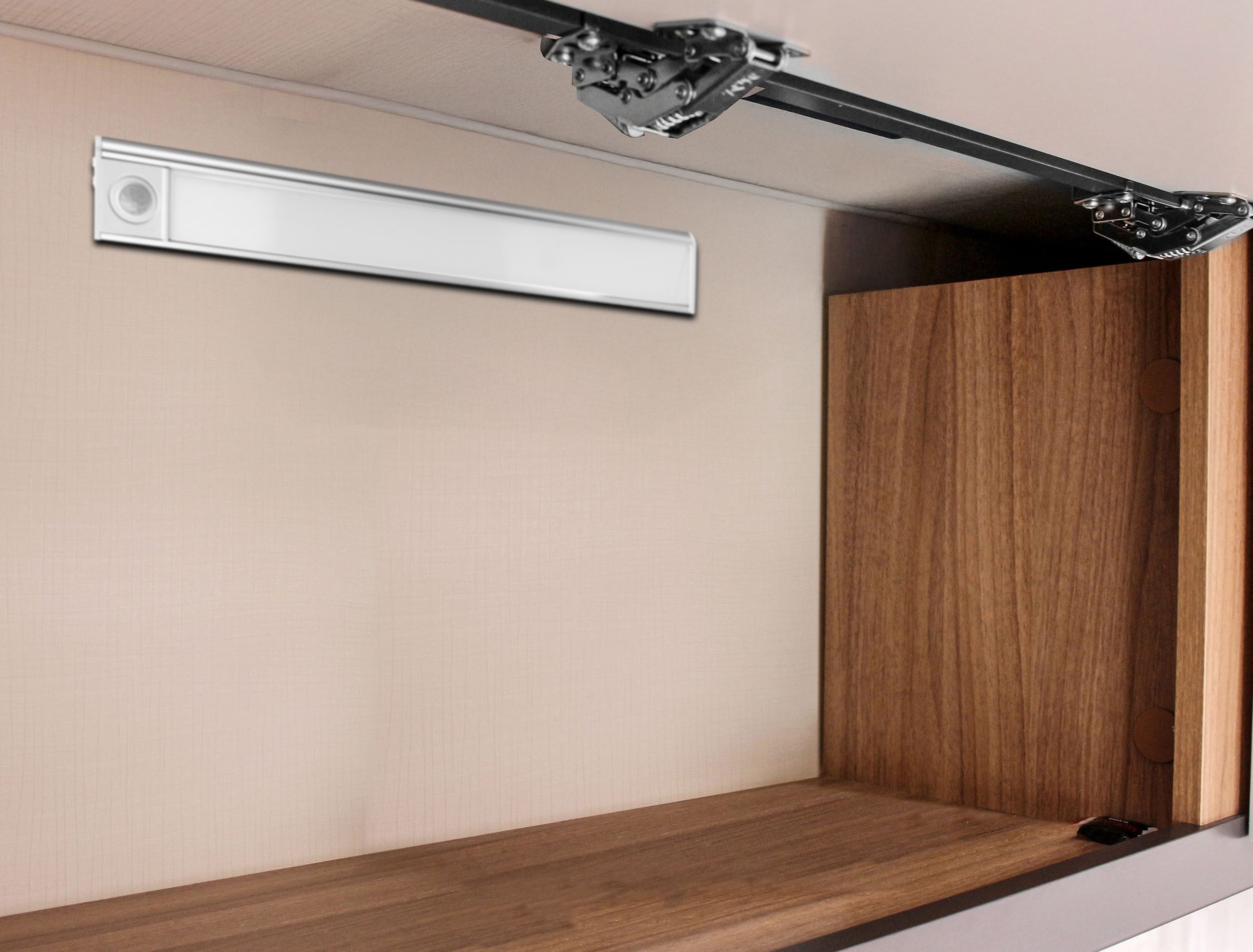 CALIMA Lichtleiste Sensorleuchte aufladbar 30cm, Bewegungsmelder, Sensorschalter, USB-Ladefunktion, LED fest integriert, Neutralweiß, Kaltweiß, Warmweiß