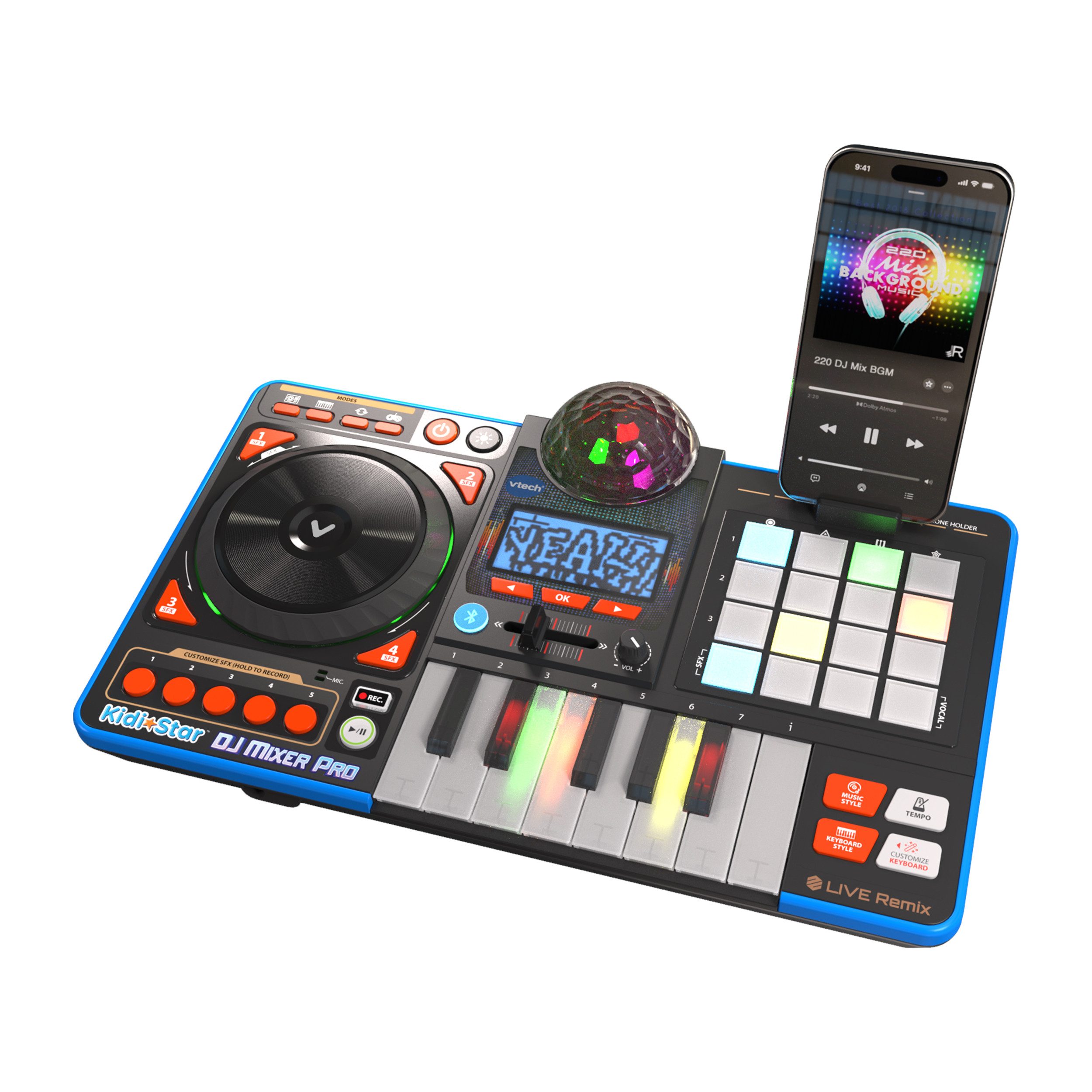 Vtech® Spielzeug-Musikinstrument Kidi DJ Mix Pro, mit Lichteffekten