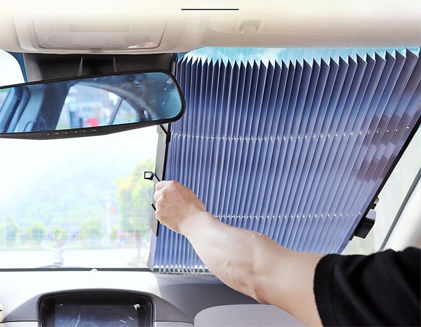 Zamboo - Universal Sonnenschutz fürs Auto mit Vorhang-Funktion & UV-Schutz  - Anthrazit 