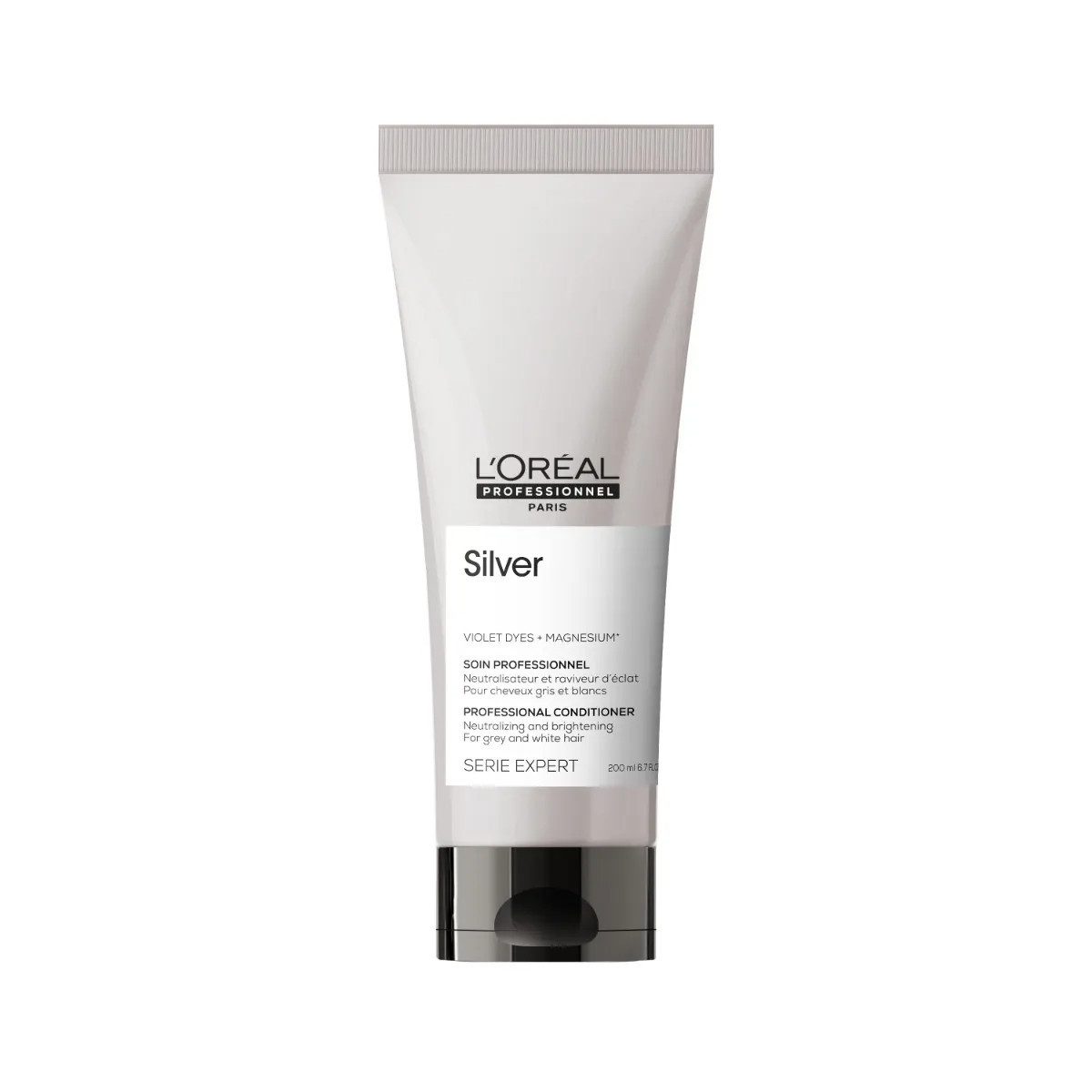 L'ORÉAL PROFESSIONNEL PARIS Haarkur L'Oréal Silver Conditioner 200 ml Anti-Gelbstich für blondes Haar, 1-tlg., Professionelle Salon Pflege