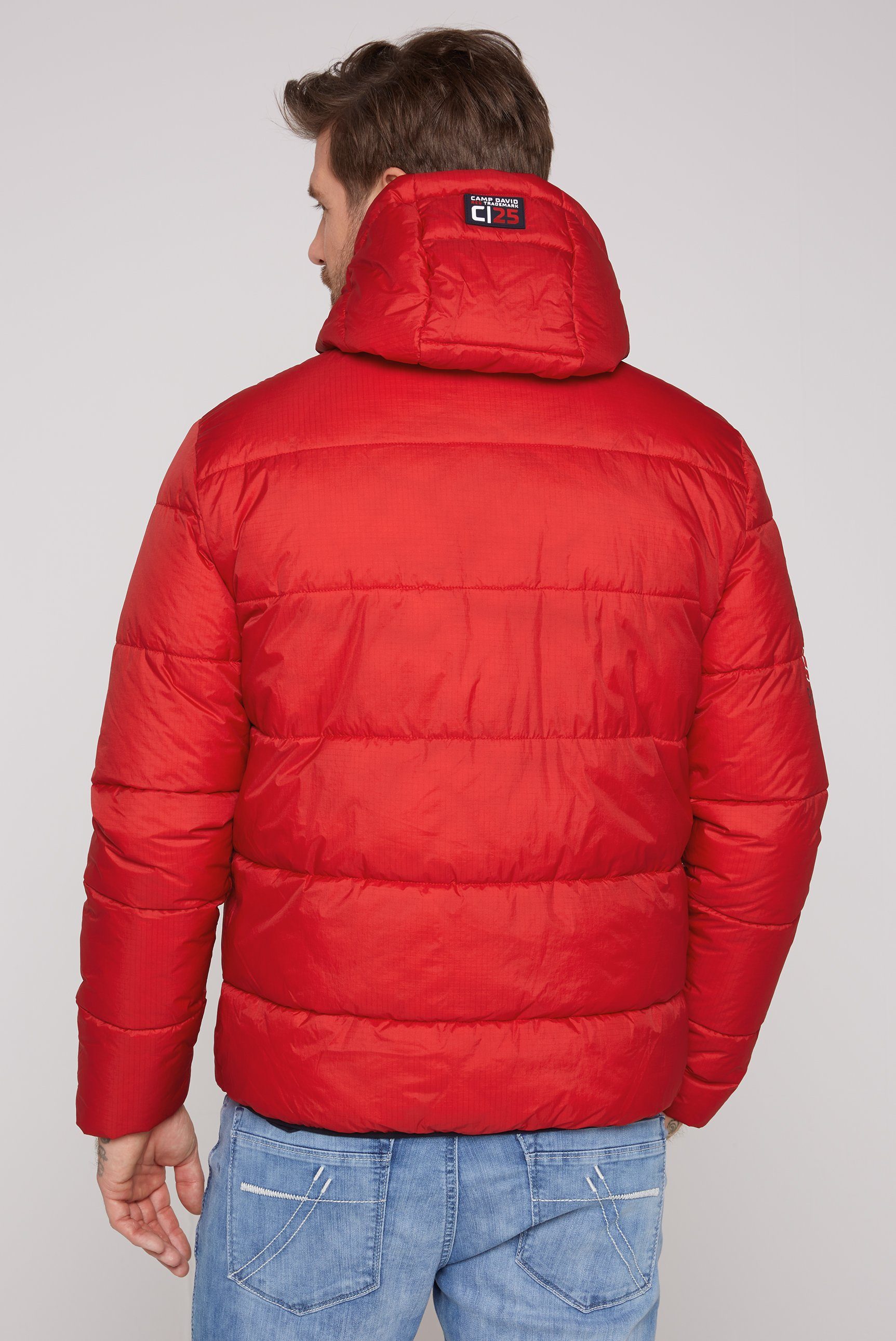 red im royal Ärmel Outdoorjacke mit CAMP Windbreaker-Bündchen DAVID