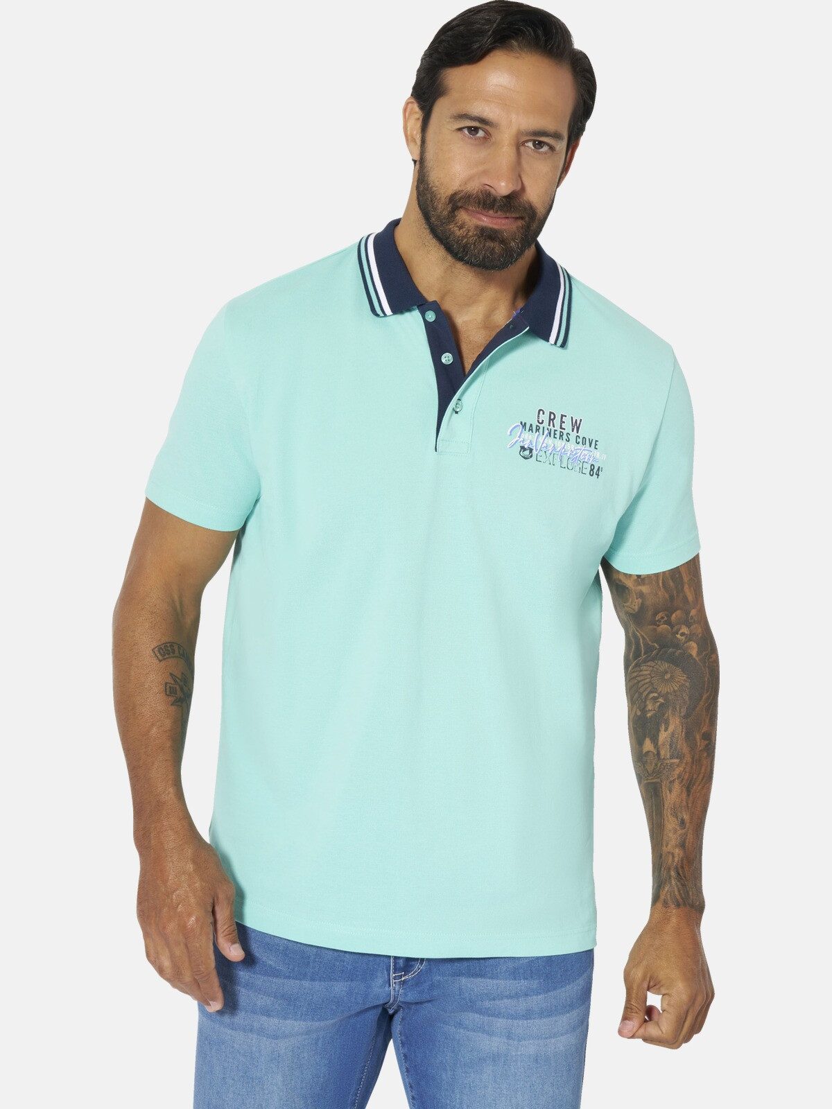 Jan Vanderstorm Poloshirt TEOFIL in zwei Farben günstig online kaufen