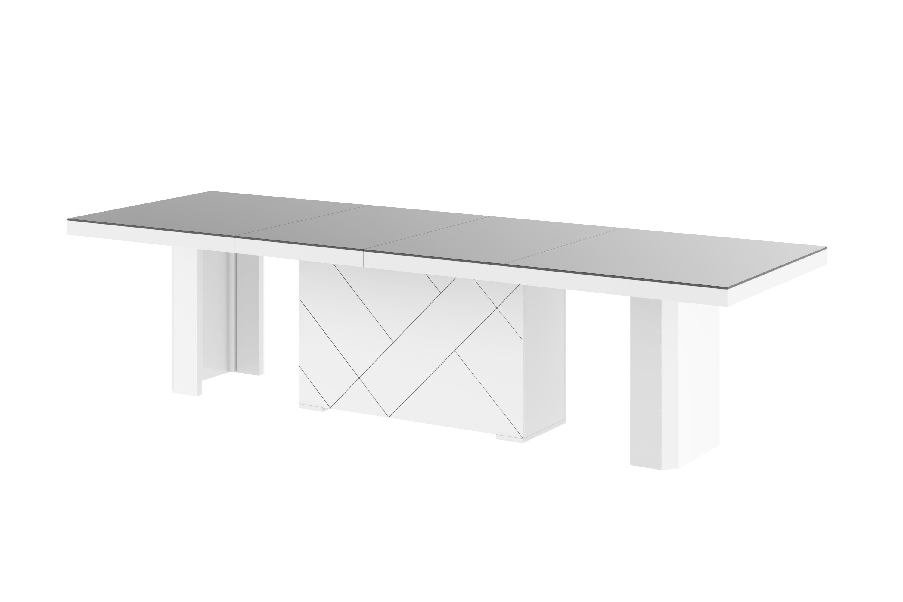 designimpex Esstisch Design HEK-111 Grau / günstig online kaufen