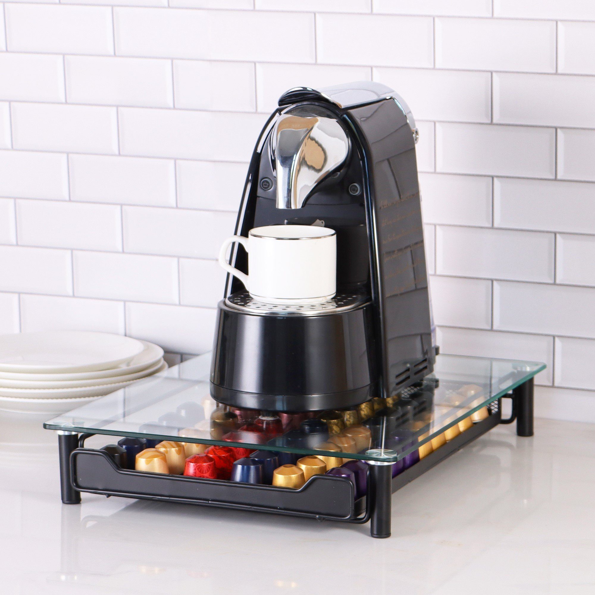 Cheffinger Kapselspender Kaffeekapsel Schublade für 60 Kapseln kompatibel mit Nespresso – Bild 5 von 5