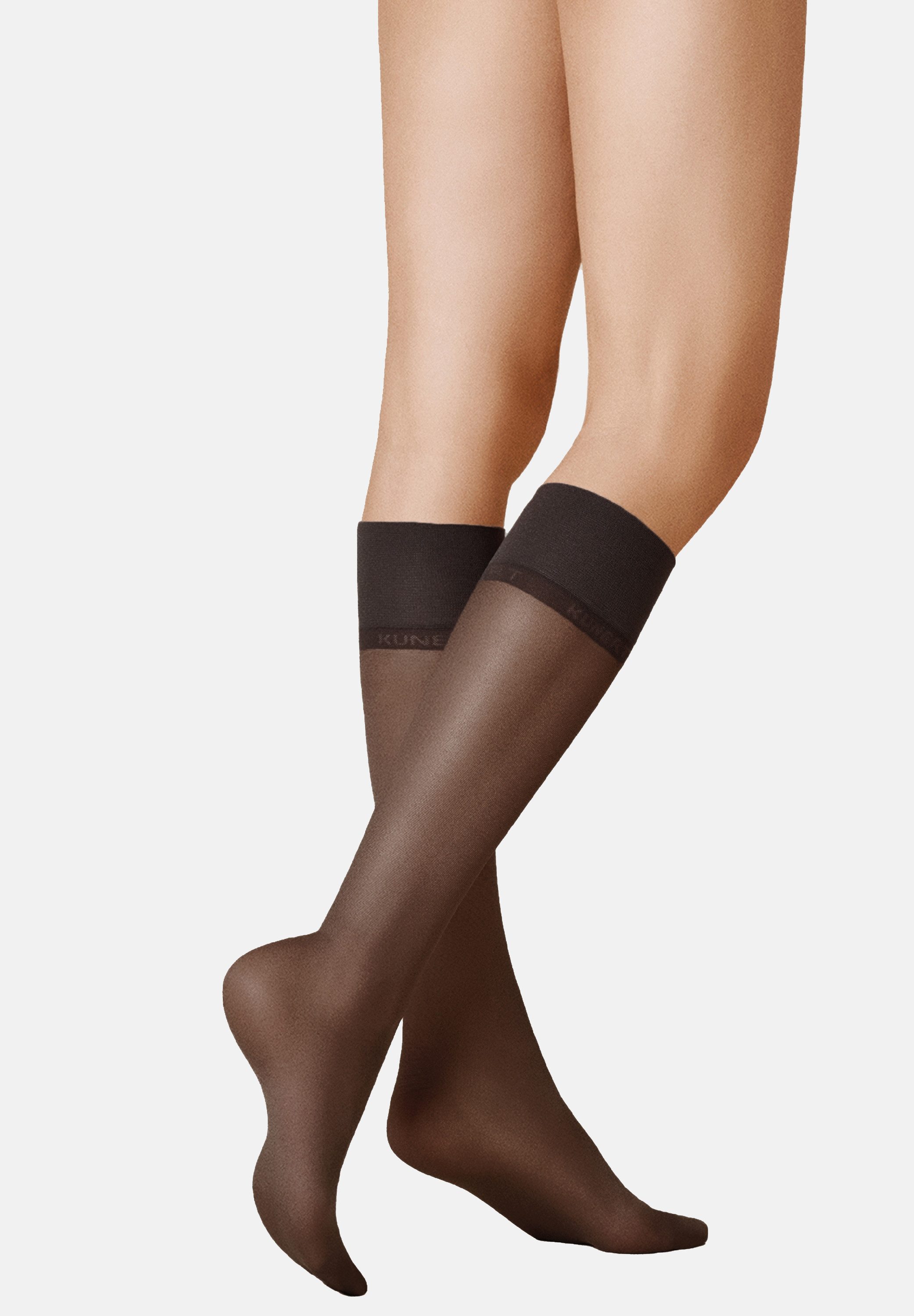 KUNERT Feinkniestrümpfe Satin Look 20 (1-Paar) Luxuriös glänzende Гольфы