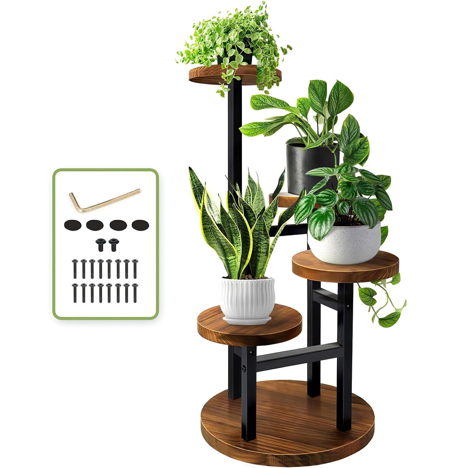 Refined Living Pflanzentreppe Pflanzenständer Hölzern Blumenständer günstig online kaufen