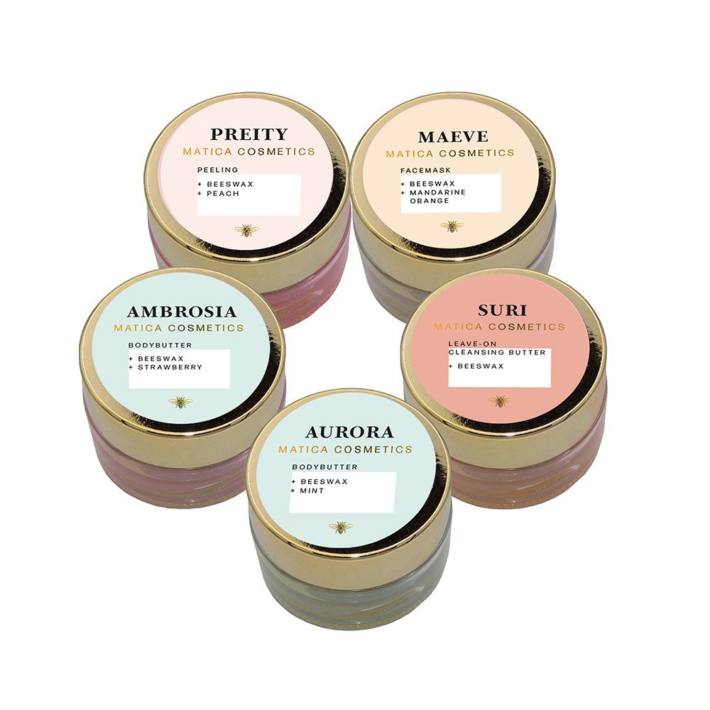 Matica Cosmetics Feuchtigkeitspflege-Set Matica Cosmetics Test Collection 5 Essentials -75ml Reisekollektion - Set by Matica Cosmetics, 5-tlg., Praktische Große