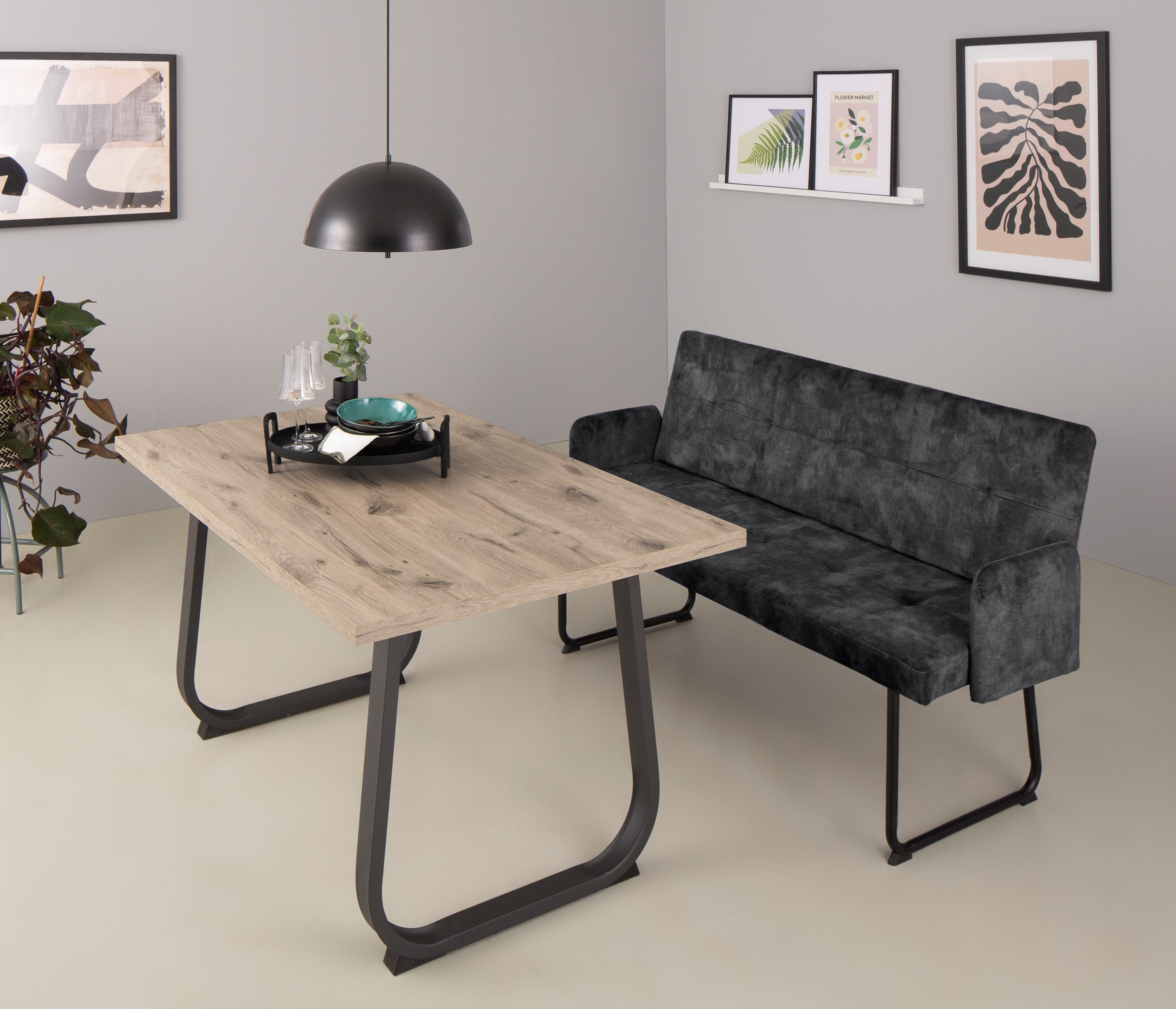 HELA Essbank JANINA, Vintage Optik, Breite günstig online kaufen