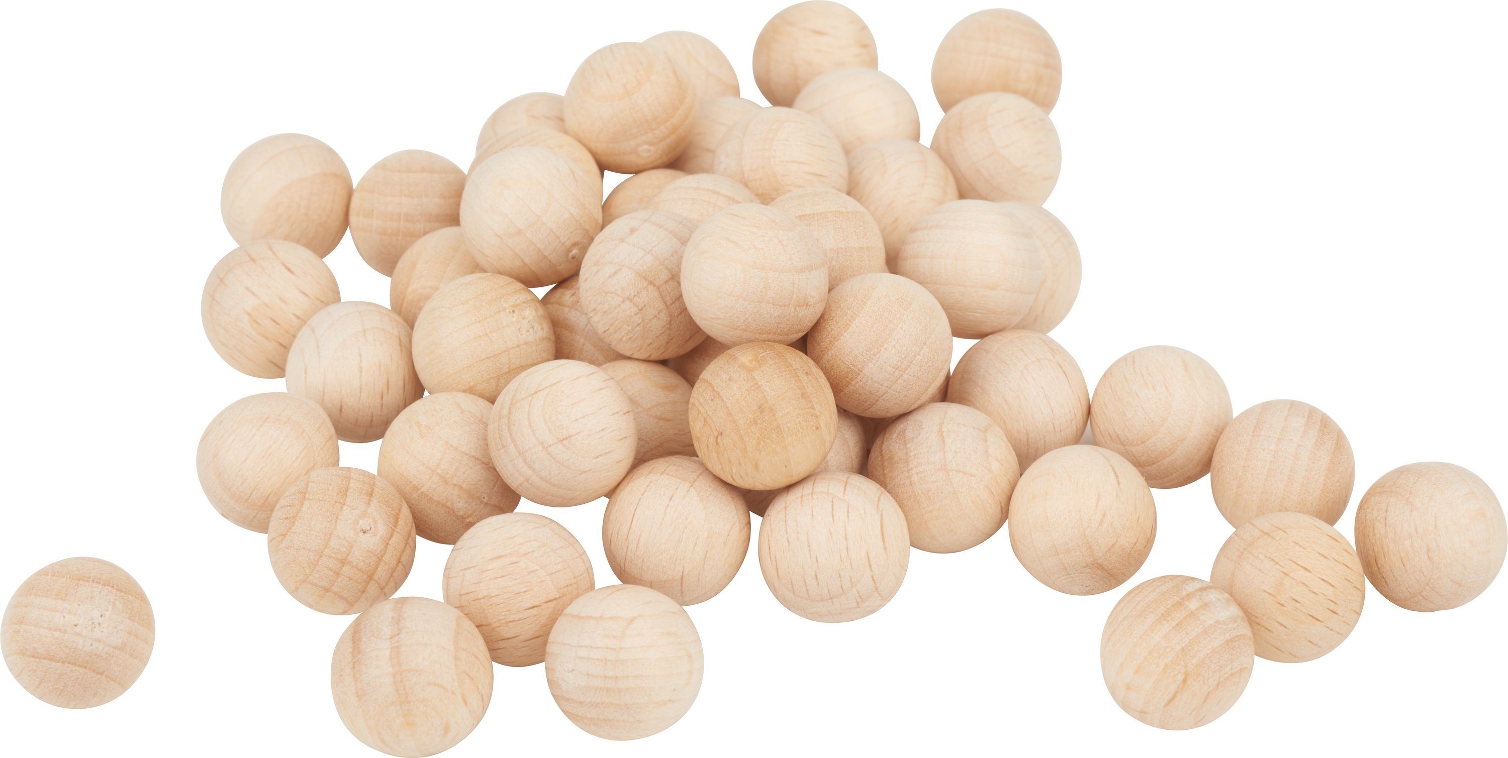VBS Bastelperlen Holzkugeln, (50-tlg), ohne Bohrung, Ø 12 mm