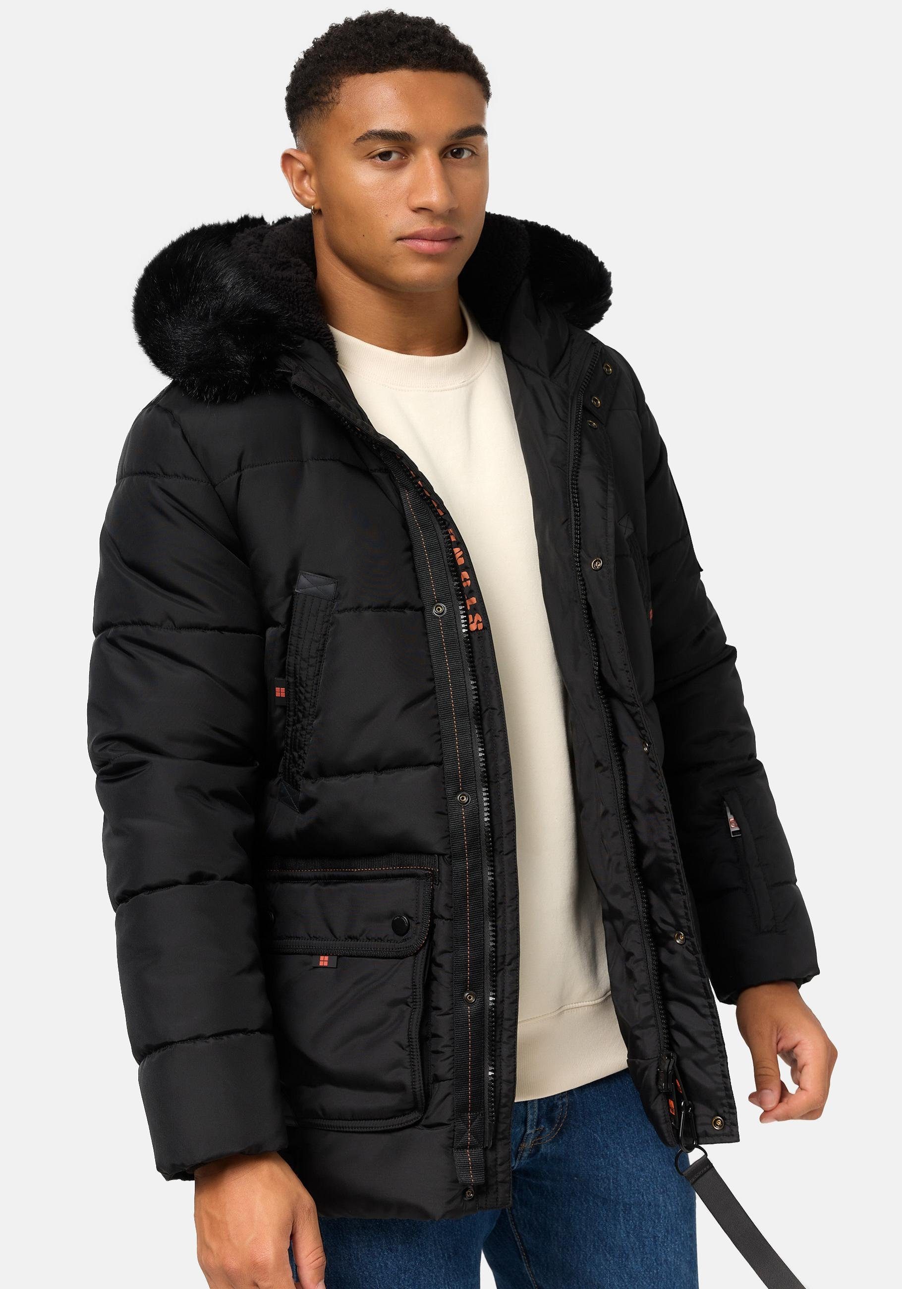 Stone Harbour Steppjacke Mironoo stylische Outdoorjacke mit großer Kapuze – Bild 2 von 5
