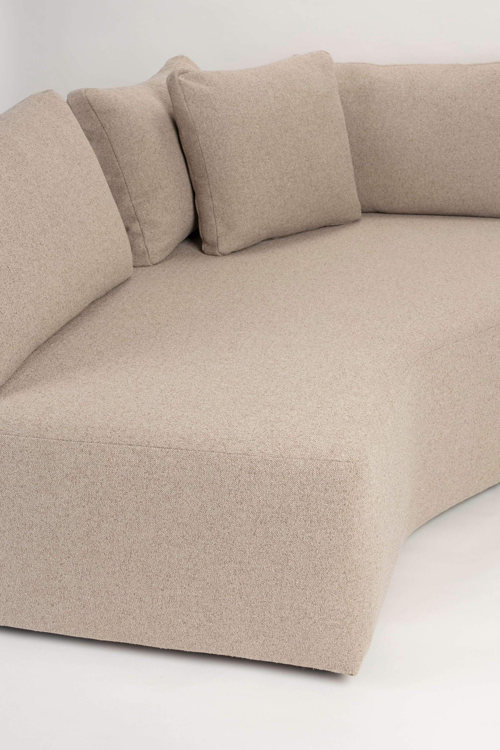 Zuiver Sofa Sofa Prosper Left in Cappuccino mit Longchair-Element von Zuiver