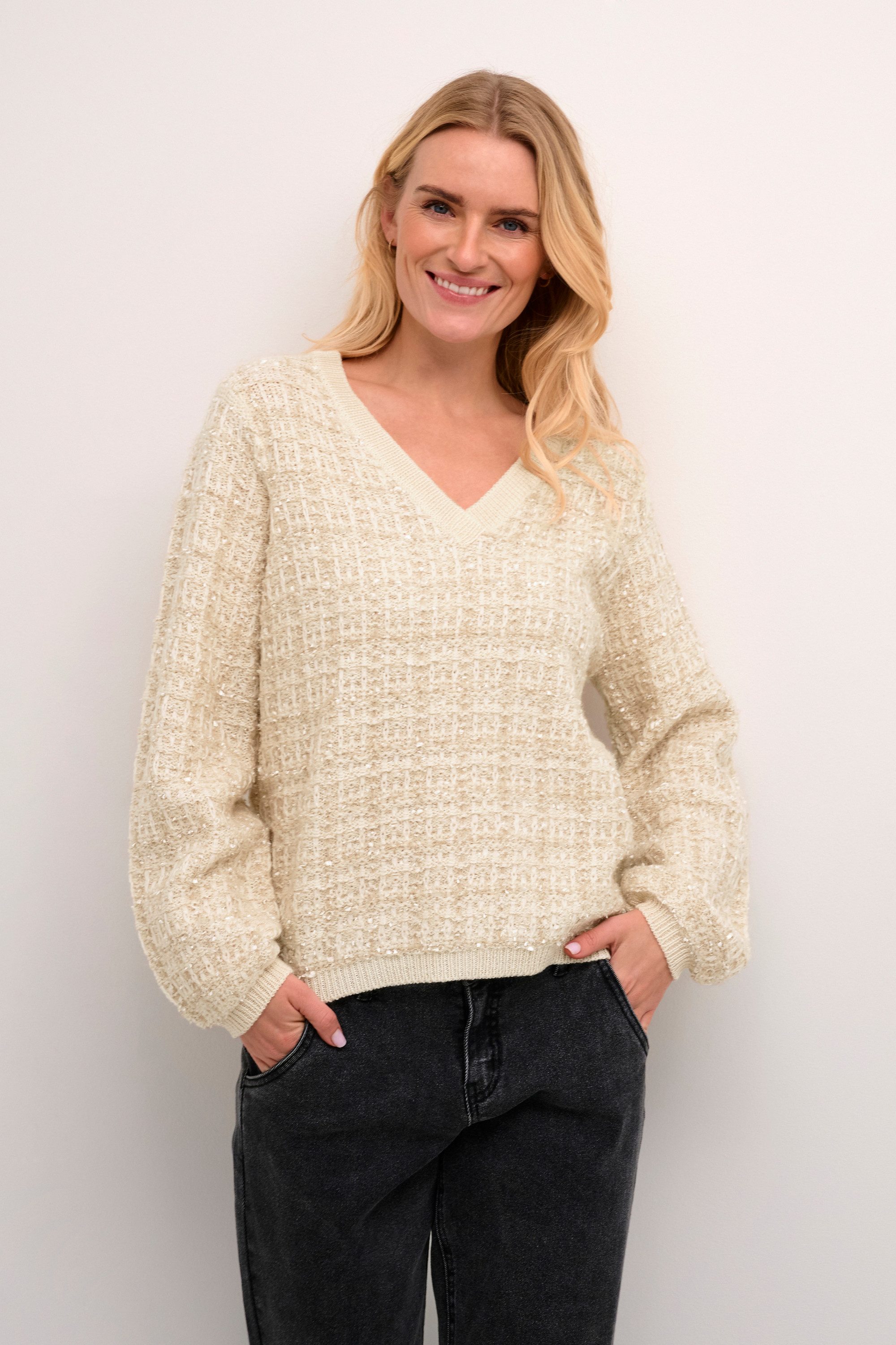 Cream Strickpullover Strickpullover CRBilo