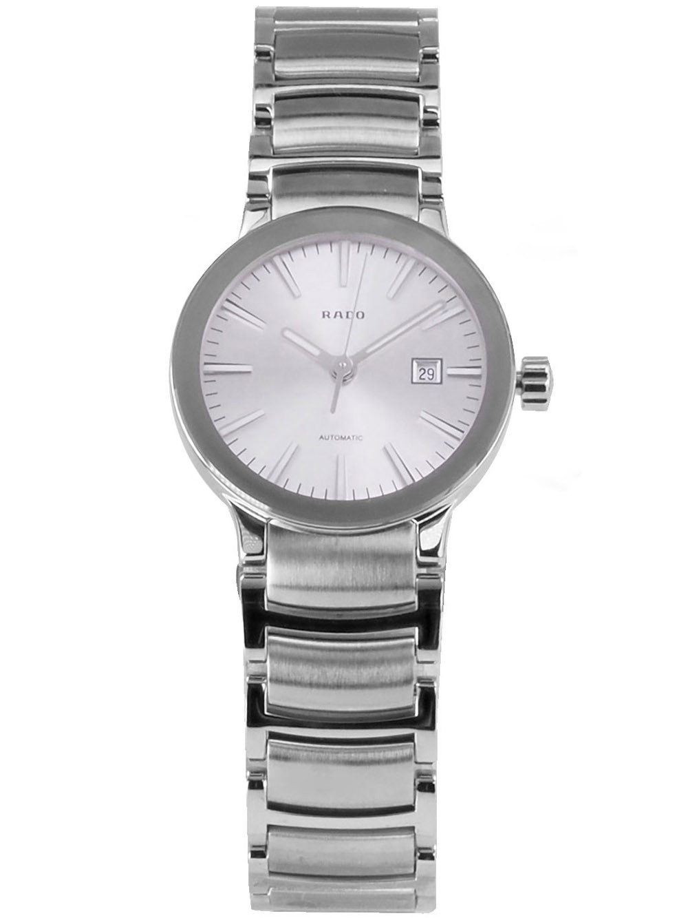 Rado Automatikuhr Swiss Made Damen Uhr R30940103 Centrix Ø 28 mm Centrix, Glasboden