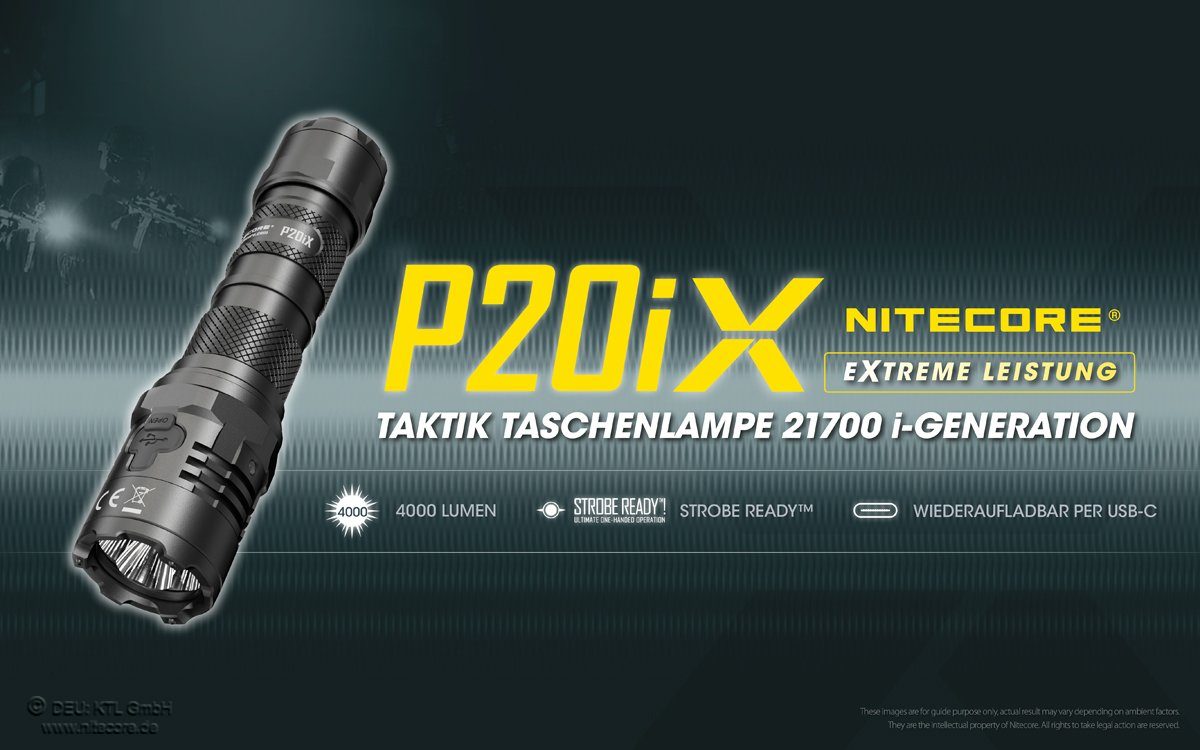 Nitecore LED Taschenlampe Unisex P20iX taktische Hochleistungstaschenlampe, günstig online kaufen