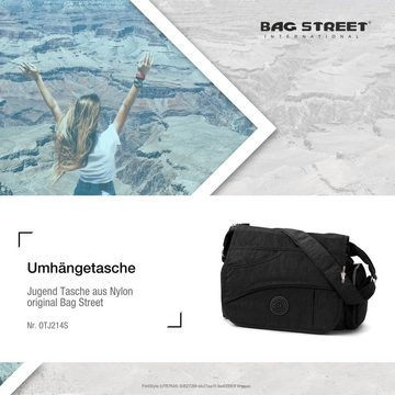 BAG STREET Umhängetasche Bag Street Damenhandtasche Umhängetasche (Umhängetasche), Umhängetasche Nylon, schwarz ca. 32cm x ca. 20cm