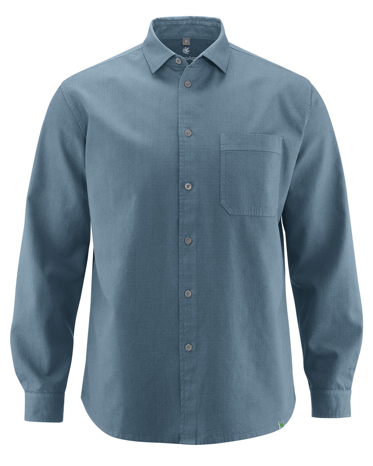 Langarmhemd Robustes Worker-Hemd aus Hanf/Biobaumwolle - Casual Fit