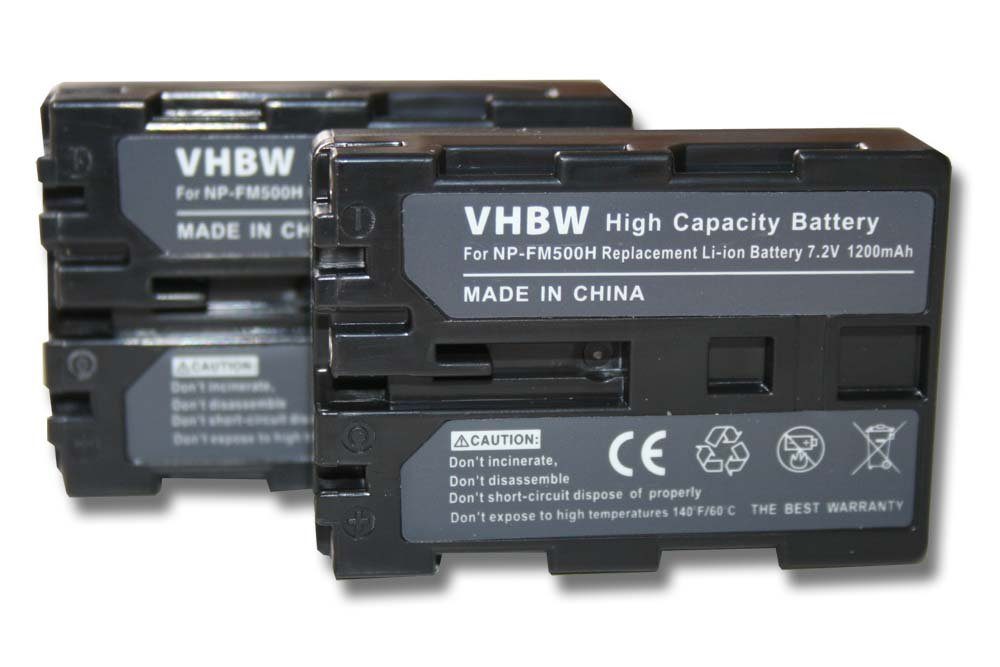 vhbw kompatibel mit Sony Hochformatgriff VG-C77AM, VG-C99AM Kamera-Akku Li-Ion 1200 mAh (7,2 V)