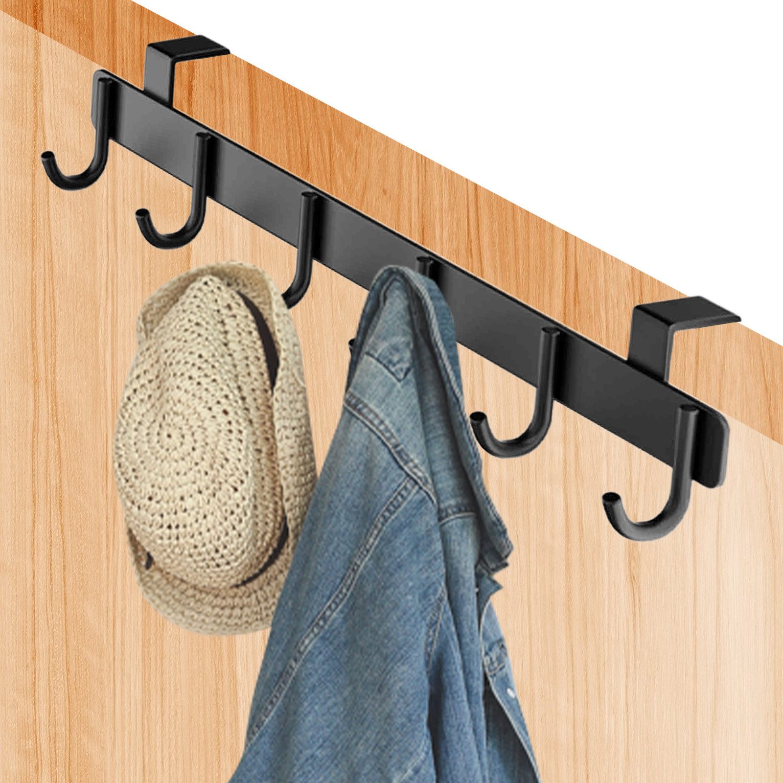 OKWISH Türgarderobe Türhaken Türhakenleiste Tür Kleiderhaken Küche Hakenlei günstig online kaufen