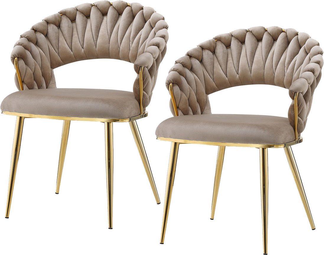 Kayoom Polsterstuhl Stuhl Finesse 125 2er-Set, günstig online kaufen