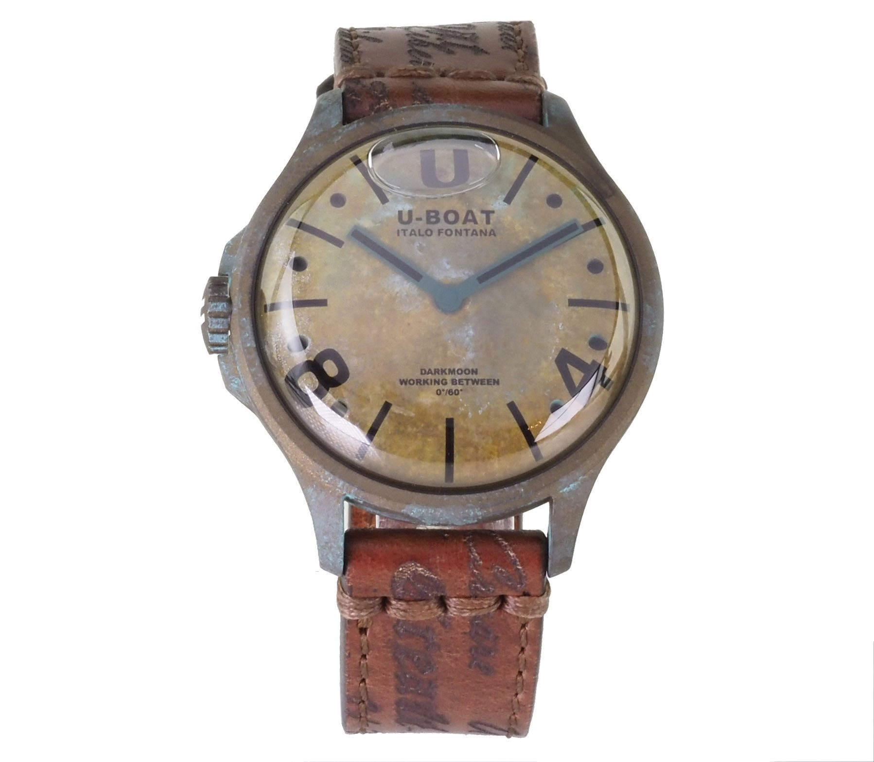 U-Boat Luxusuhr U-9600/A Darkmoon Unico 45mm Capsoil Herren Uhr, Das Часыgehäuse ist mit einem speziellen Öl gefüllt ist.