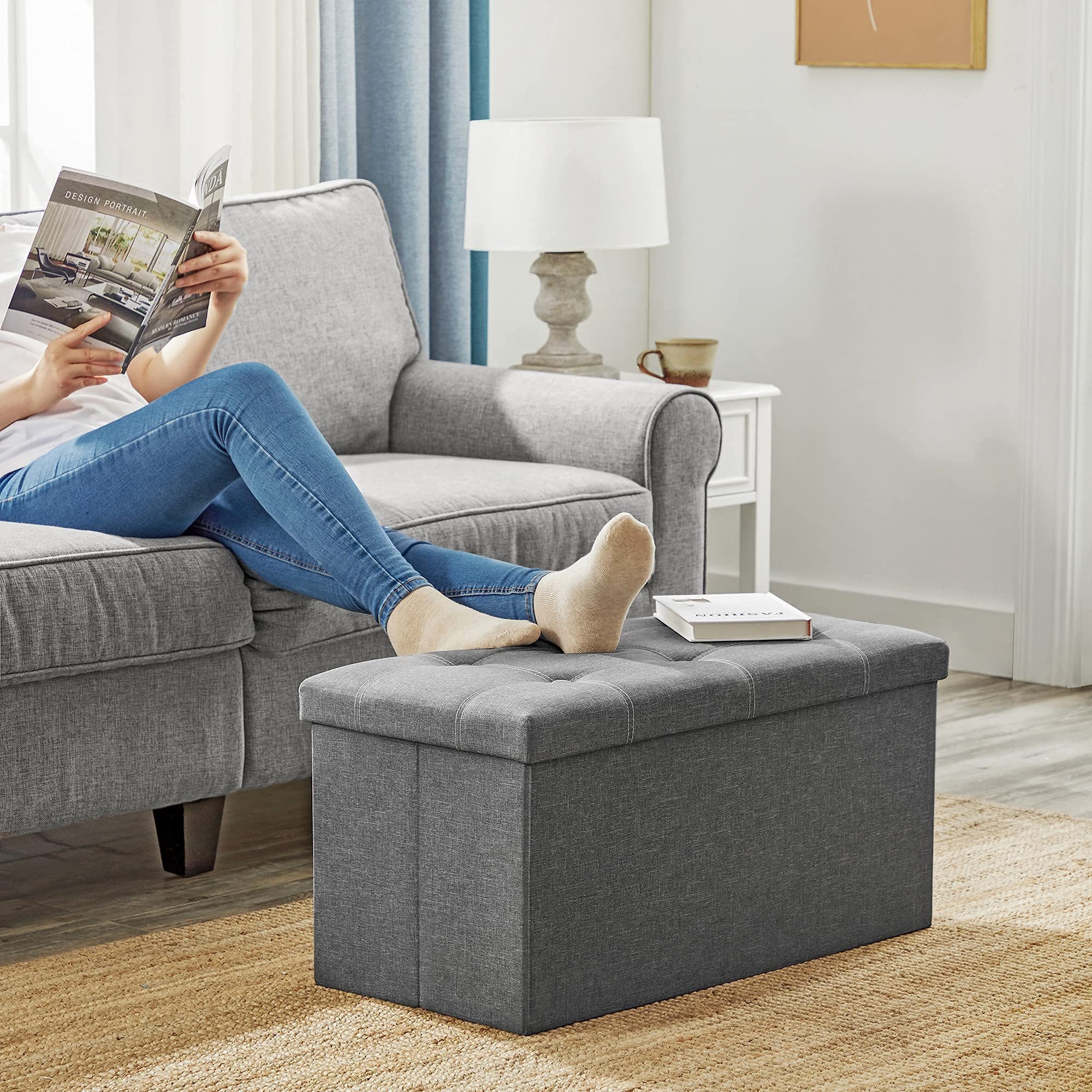 BlingBin Sitzbank 76cm mit Stauraum, Sitztruhe,faltbar günstig online kaufen