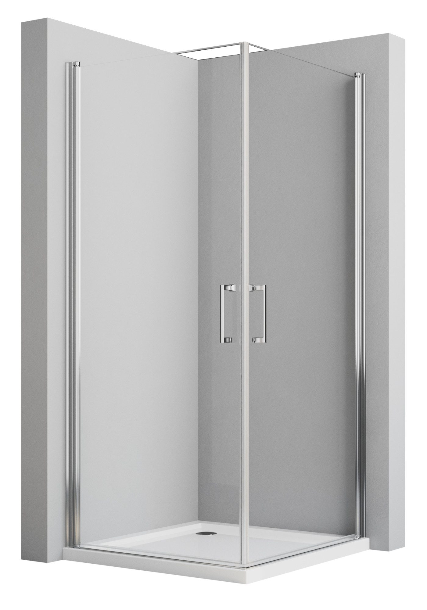 Boromal Eckdusche Duschkabine ecke 90x90 cm günstig online kaufen